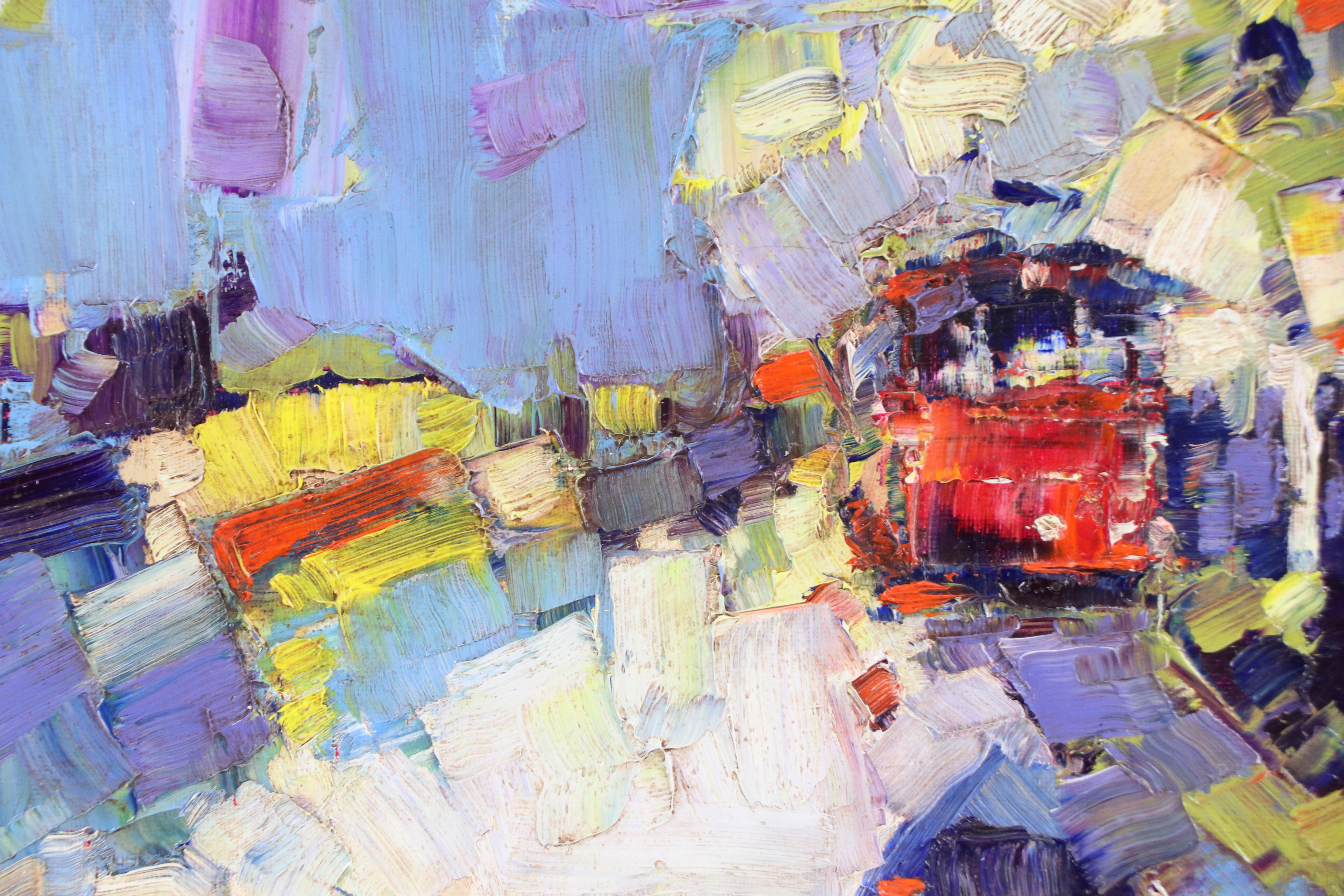 Serguei Novitchkov Abstract Oil Painting "San Francisco, California," 2025