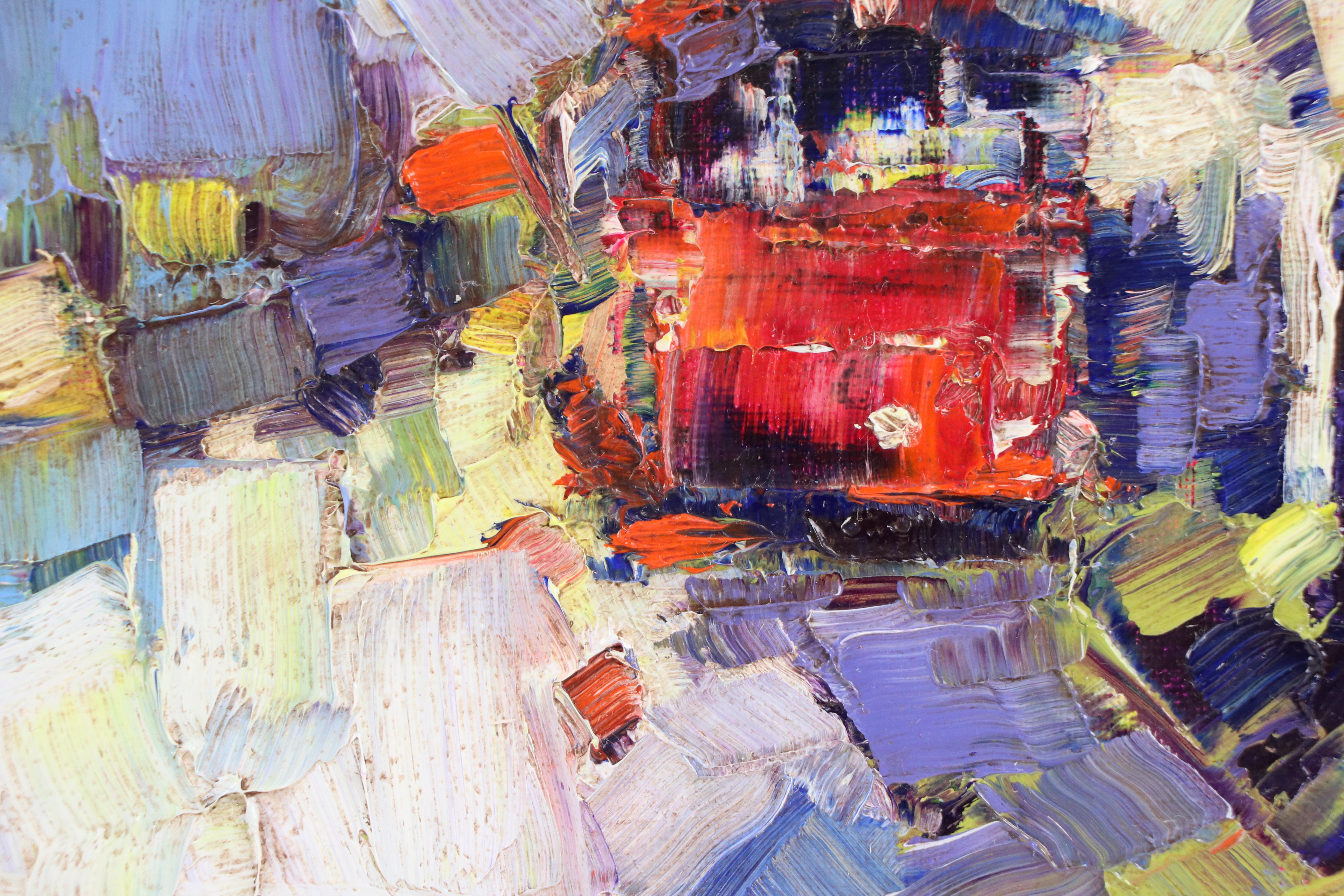 Serguei Novitchkov Abstract Oil Painting "San Francisco, California," 2025