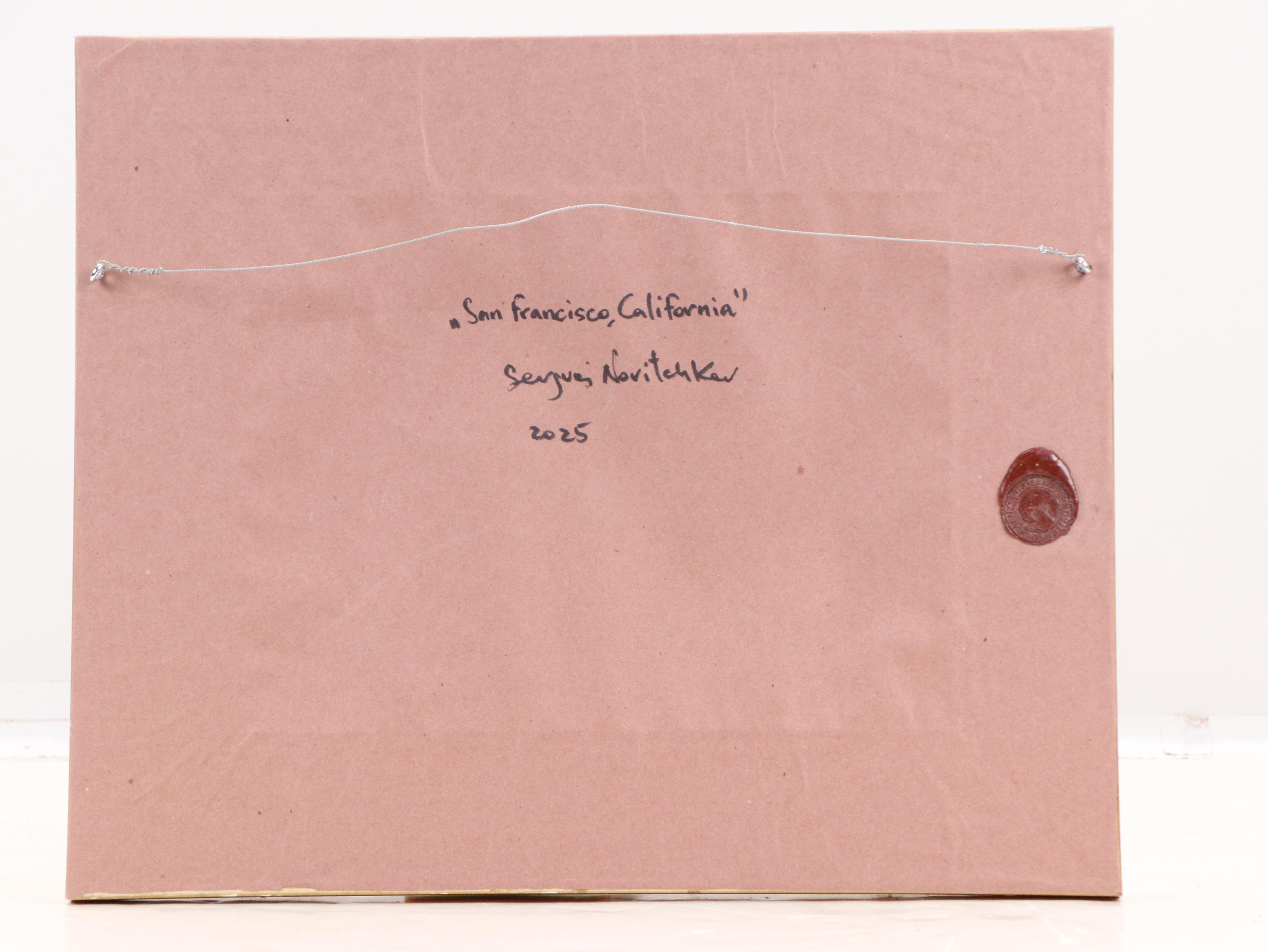 Serguei Novitchkov Abstract Oil Painting "San Francisco, California," 2025