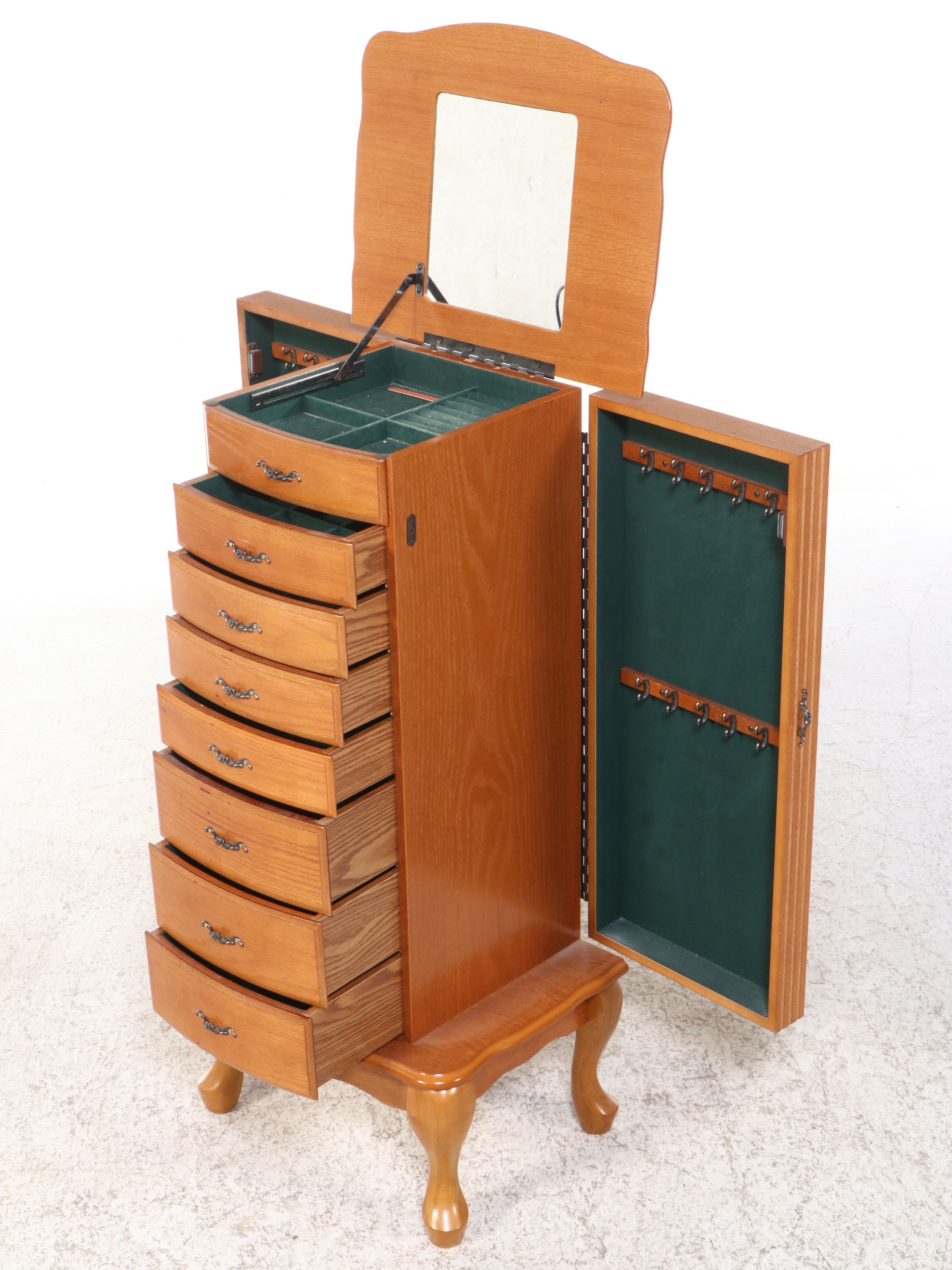 Colonial Style Jewelry Cabinet