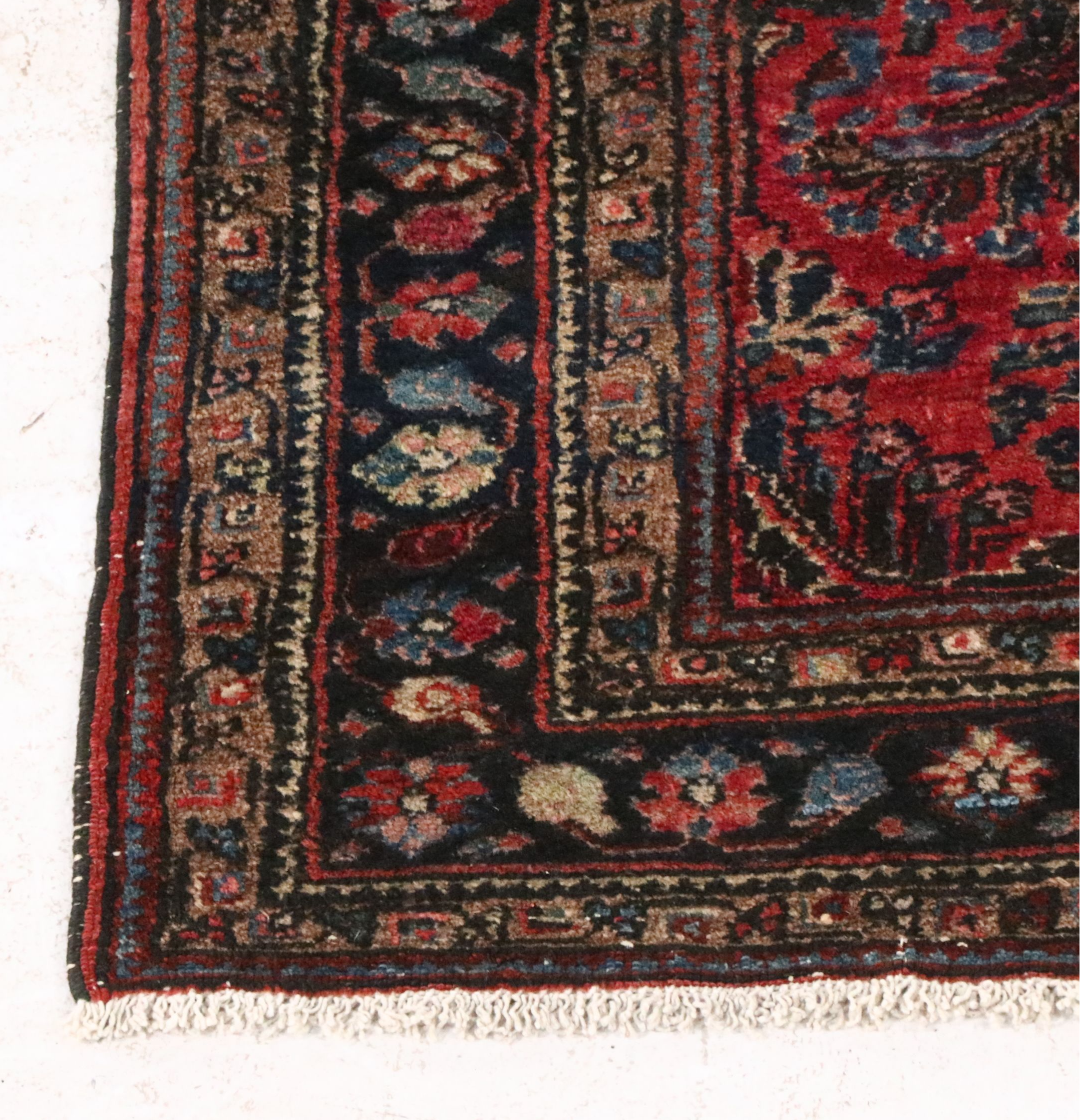 3'5 x 5'2 Hand-Knotted Persian Sarouk Area Rug