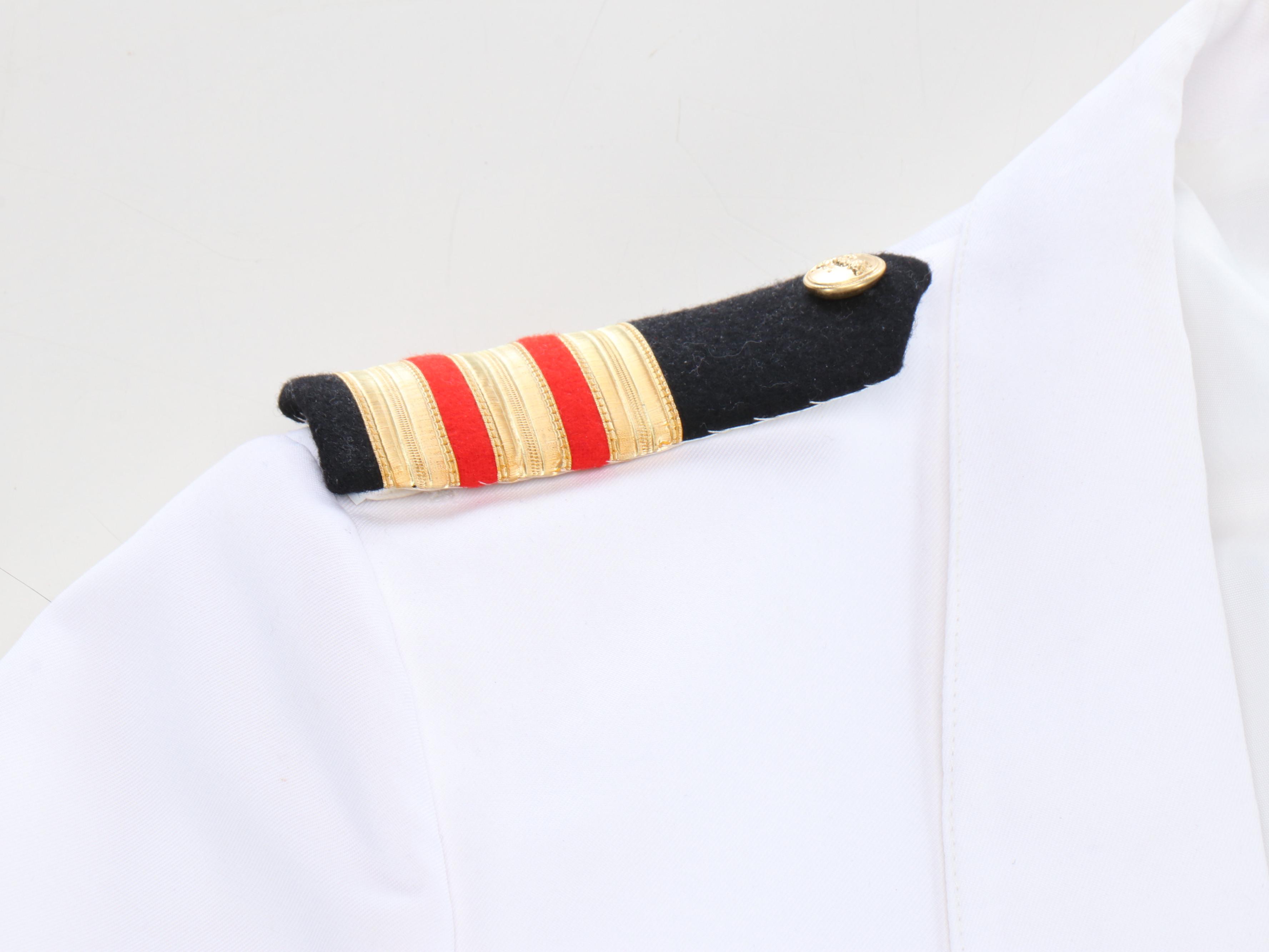 Merchant Navy White Coat and Bartonelli Pants