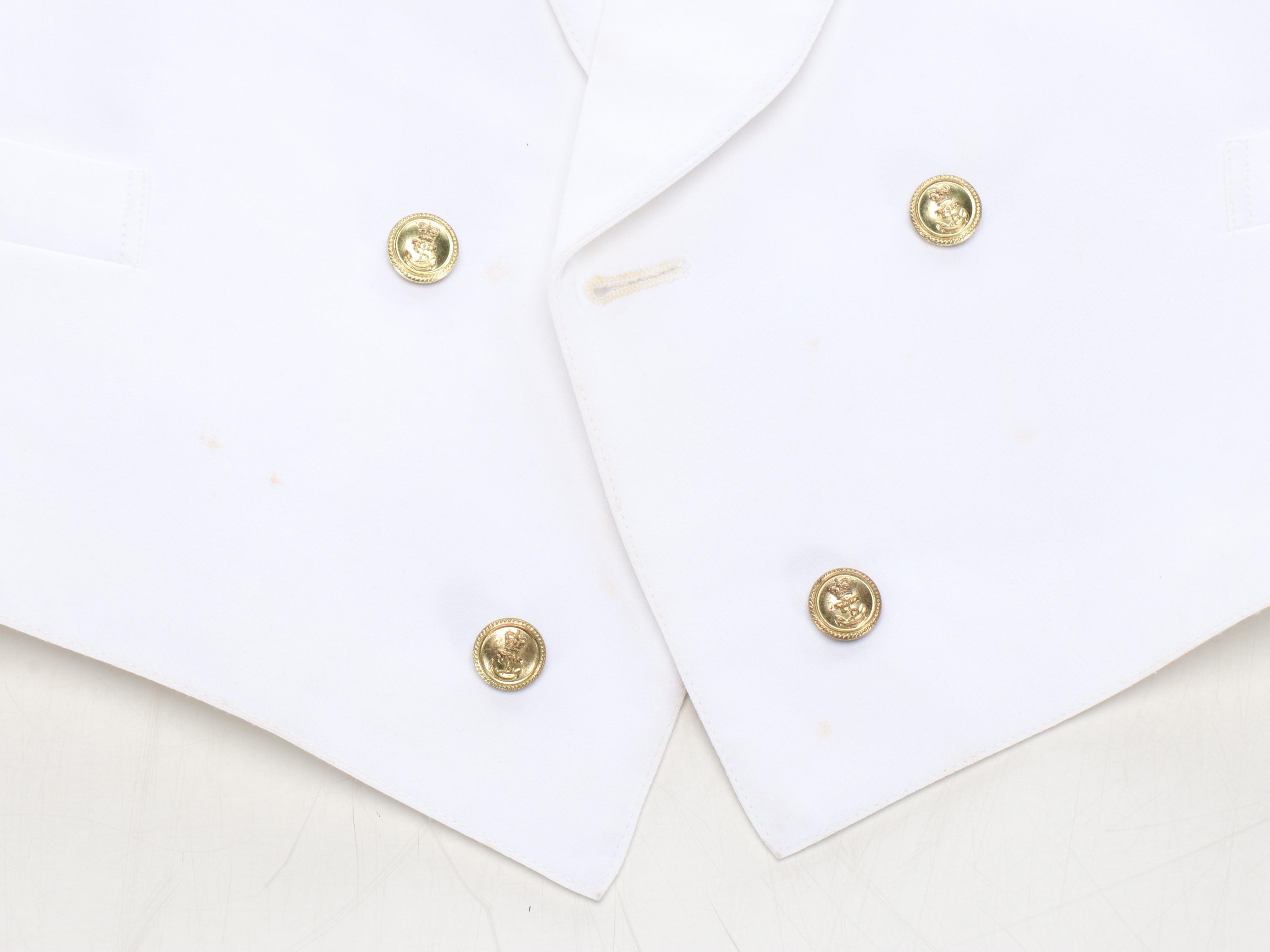 Merchant Navy White Coat and Bartonelli Pants