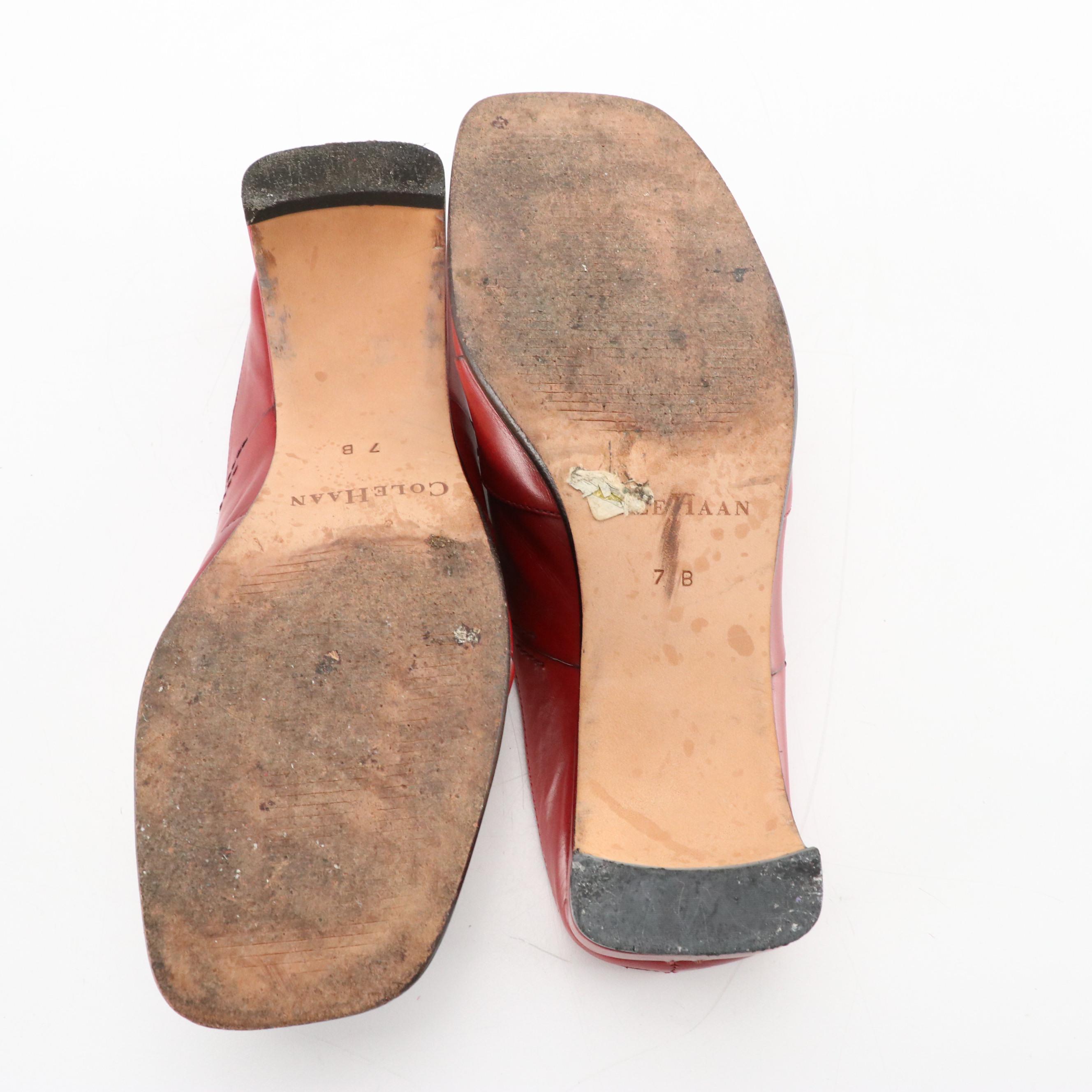 Cole Haan Country Myra Sandals in Desert Red Leather with Box