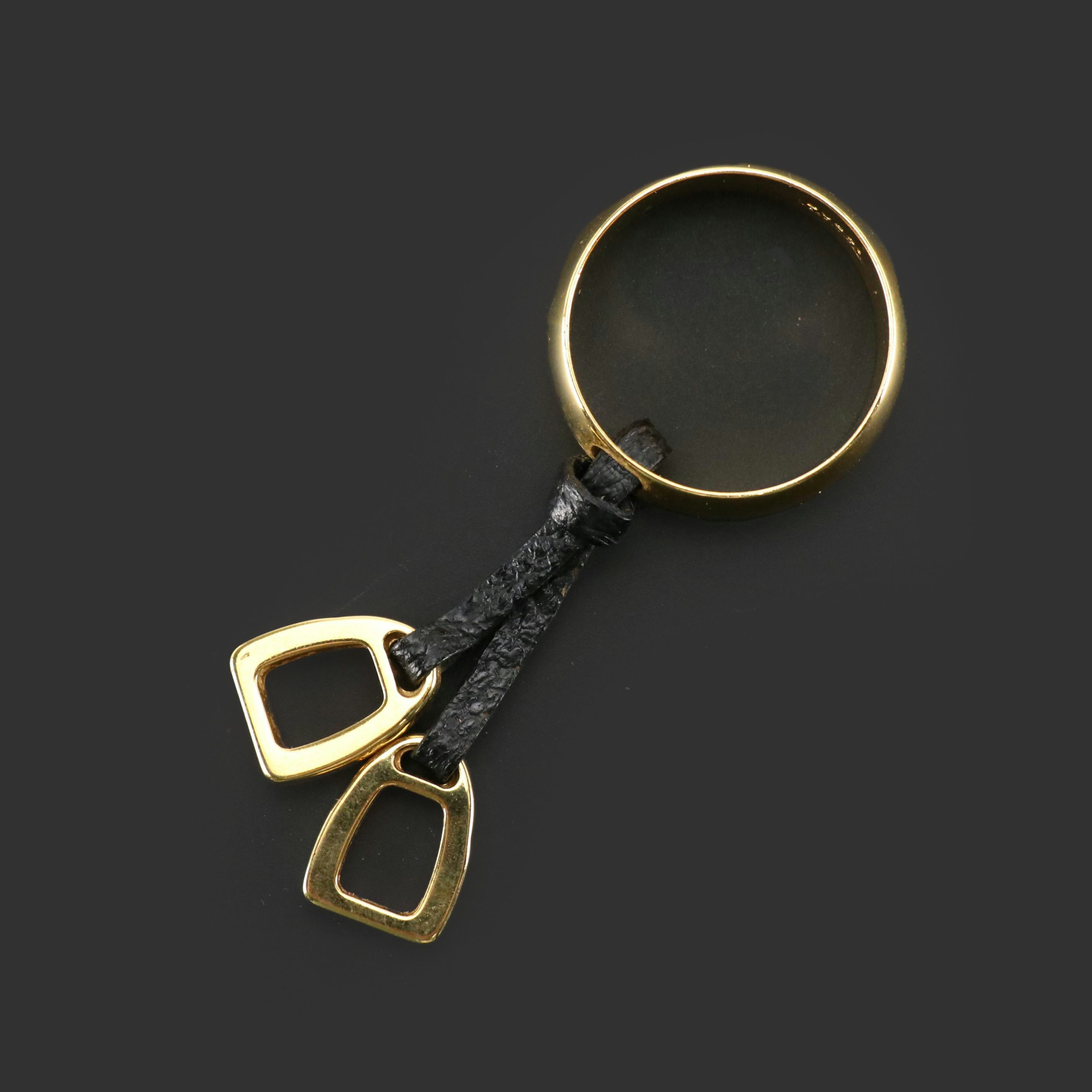 Gucci Gold Tone Scarf Ring