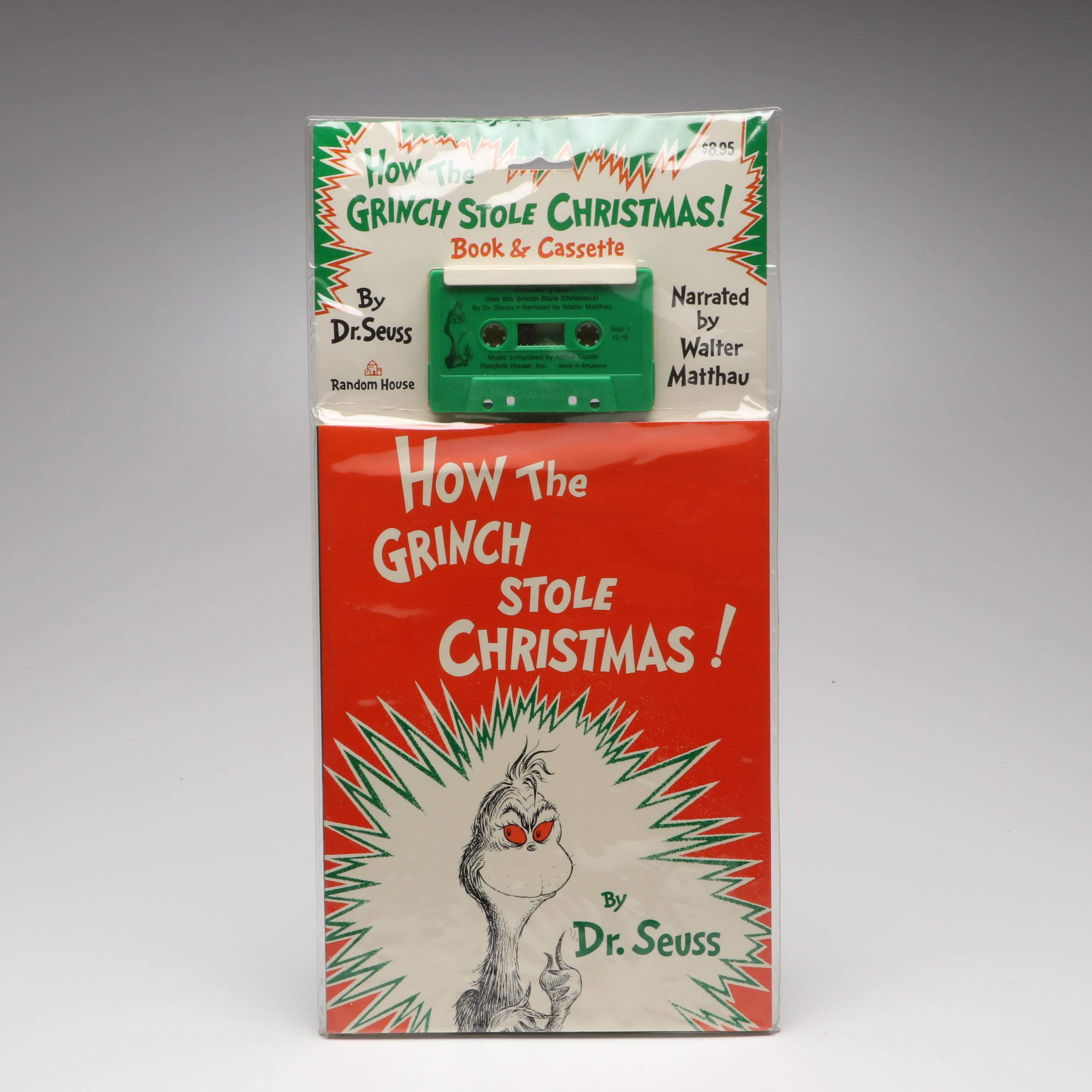 Dr. Seuss "How the Grinch Stole Christmas" with Narrated Cassette, 1988