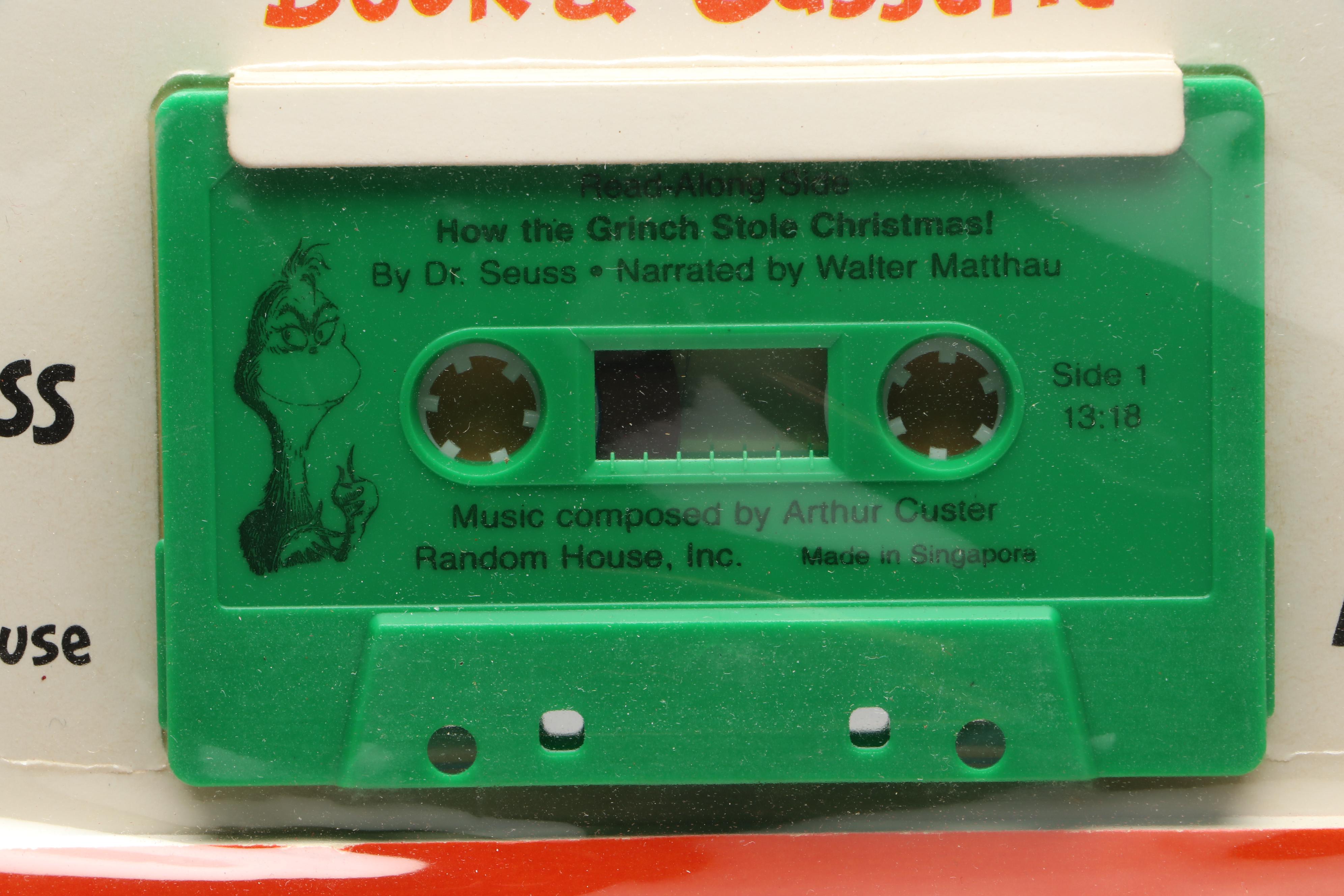 Dr. Seuss "How the Grinch Stole Christmas" with Narrated Cassette, 1988