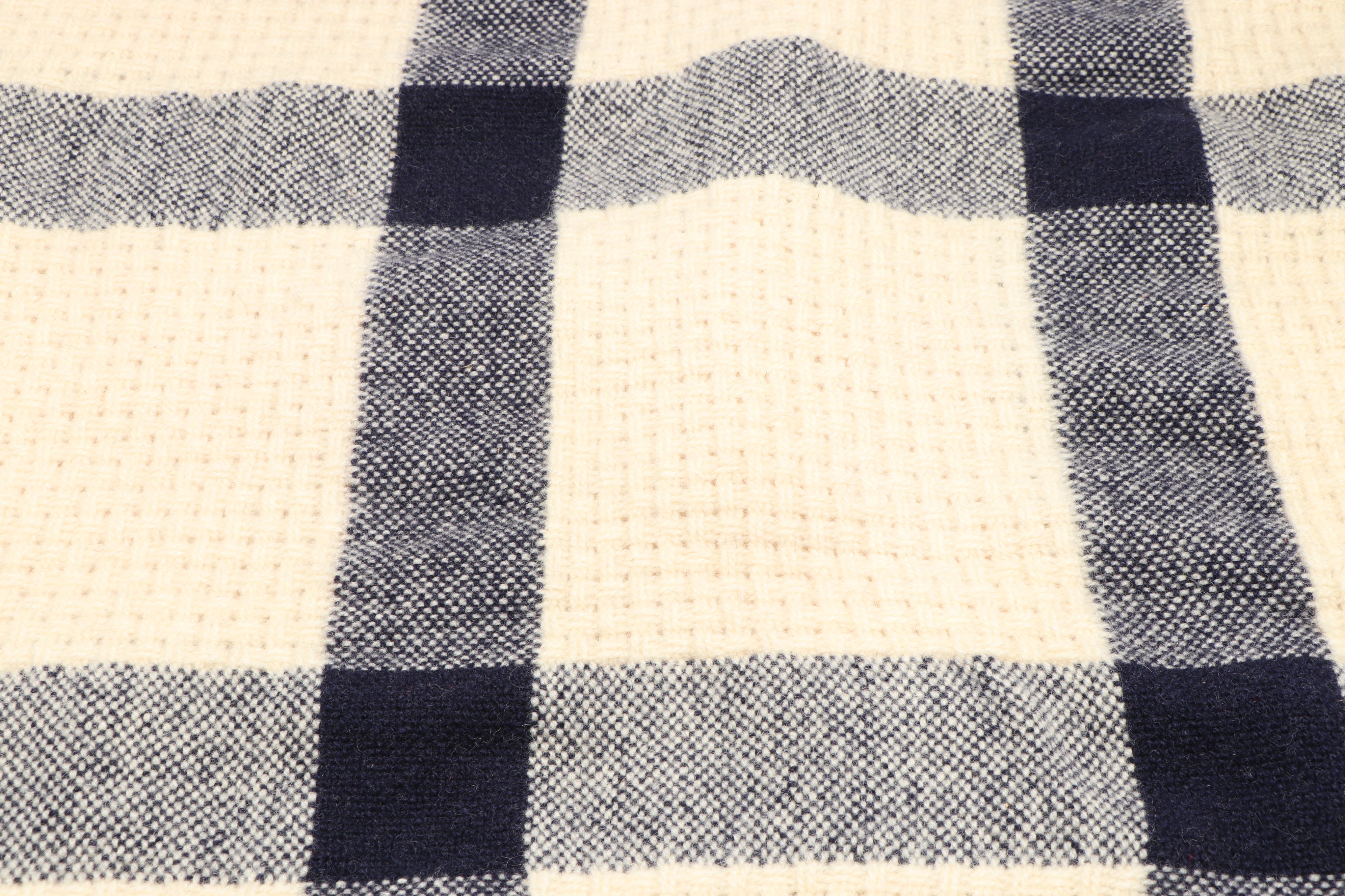 Hand-Loomed Wool Lap Blankets and Table Squares