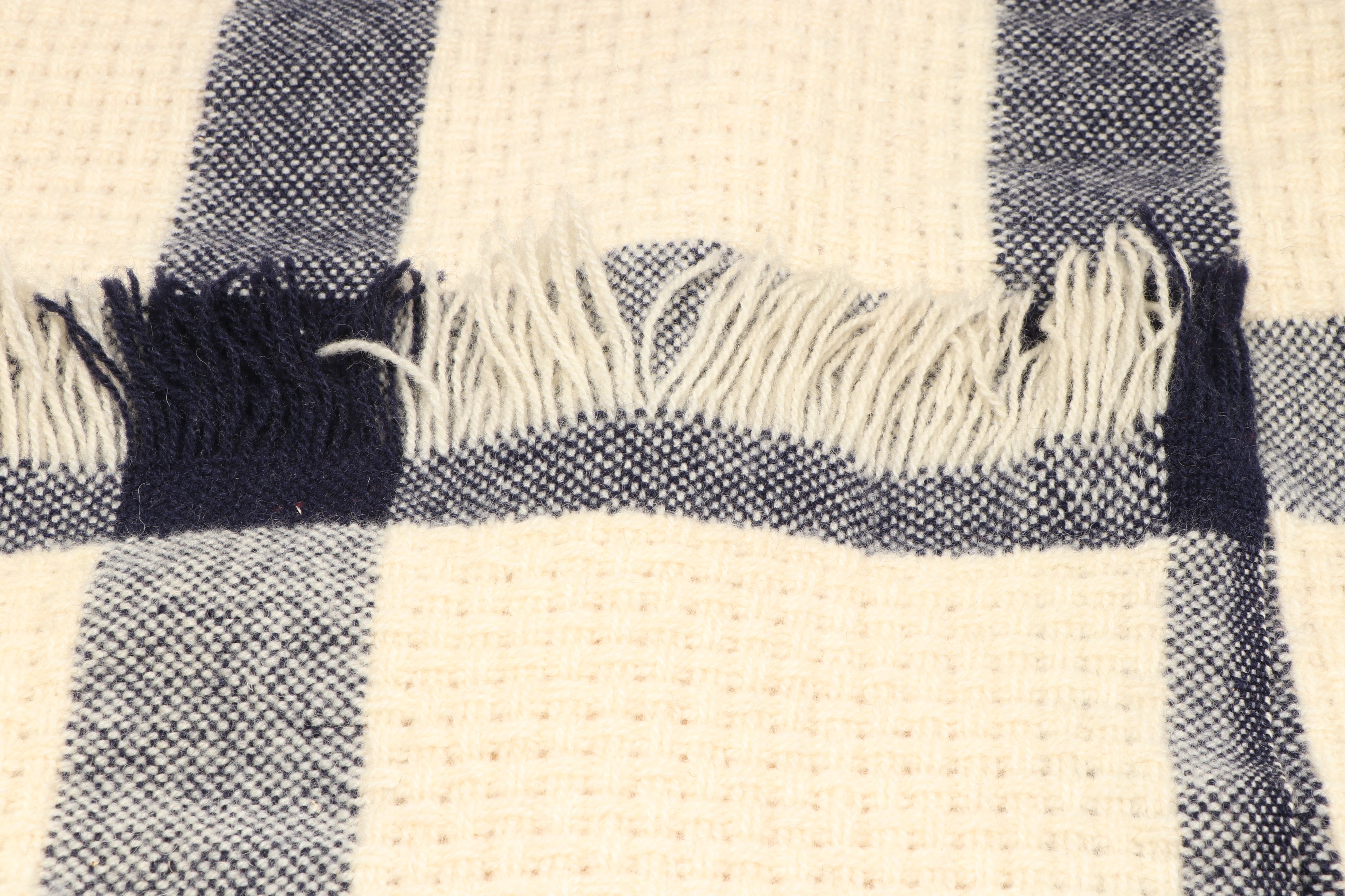 Hand-Loomed Wool Lap Blankets and Table Squares
