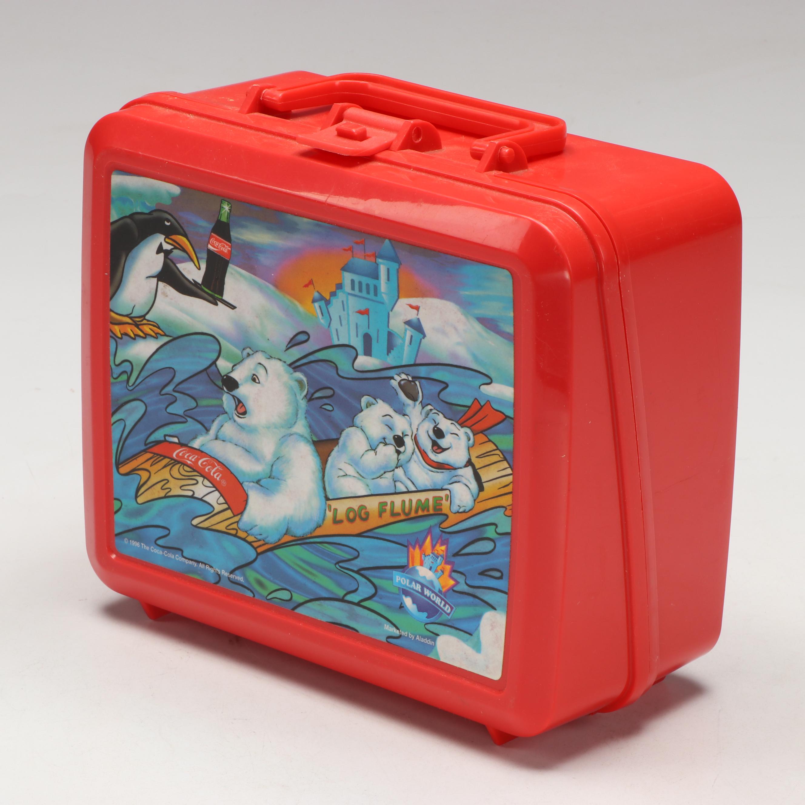 Strawberry Shortcake Tin Litho and Coca Cola Advertising Lunchboxes, Late 20th C