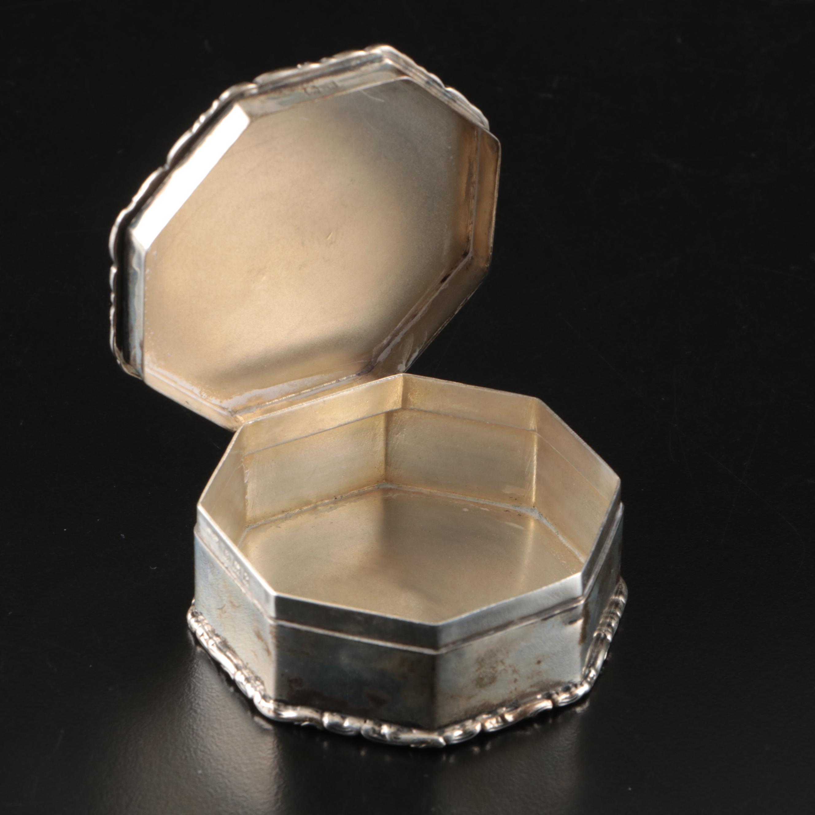 S. Kirk & Son Repoussé Sterling Silver Pedestal Bowl with English Sterling Box