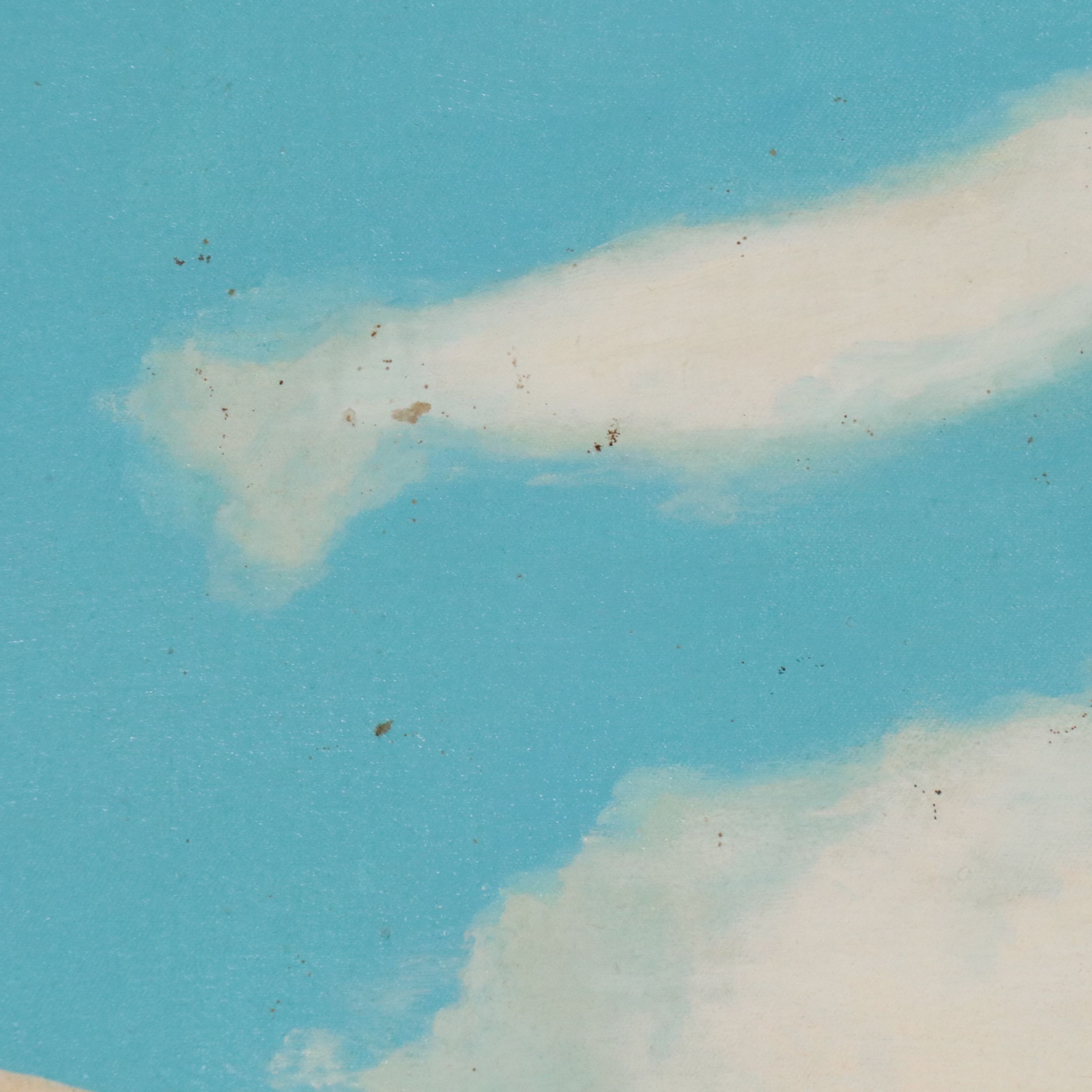 Seward Monumental Oil Painting of Castle Reflected in Lake, 1973