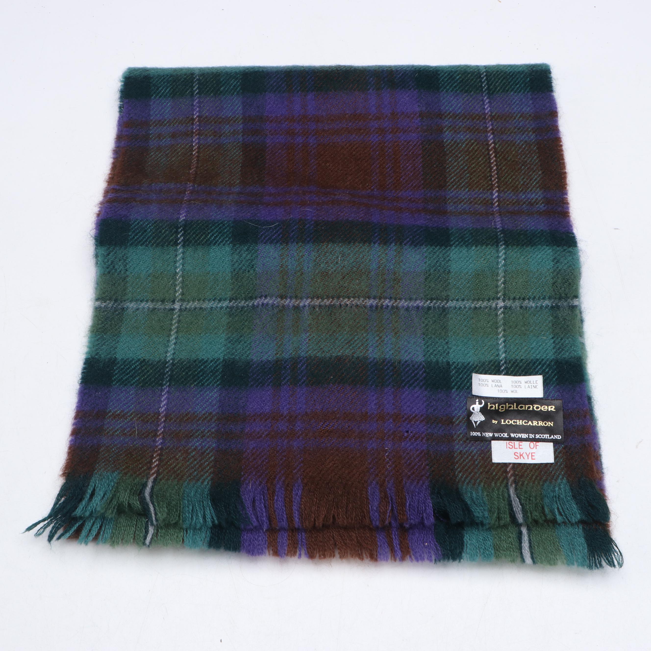 Plaid Wool & Lambswool Fringe Scarves from Pendleton, Highlander and More