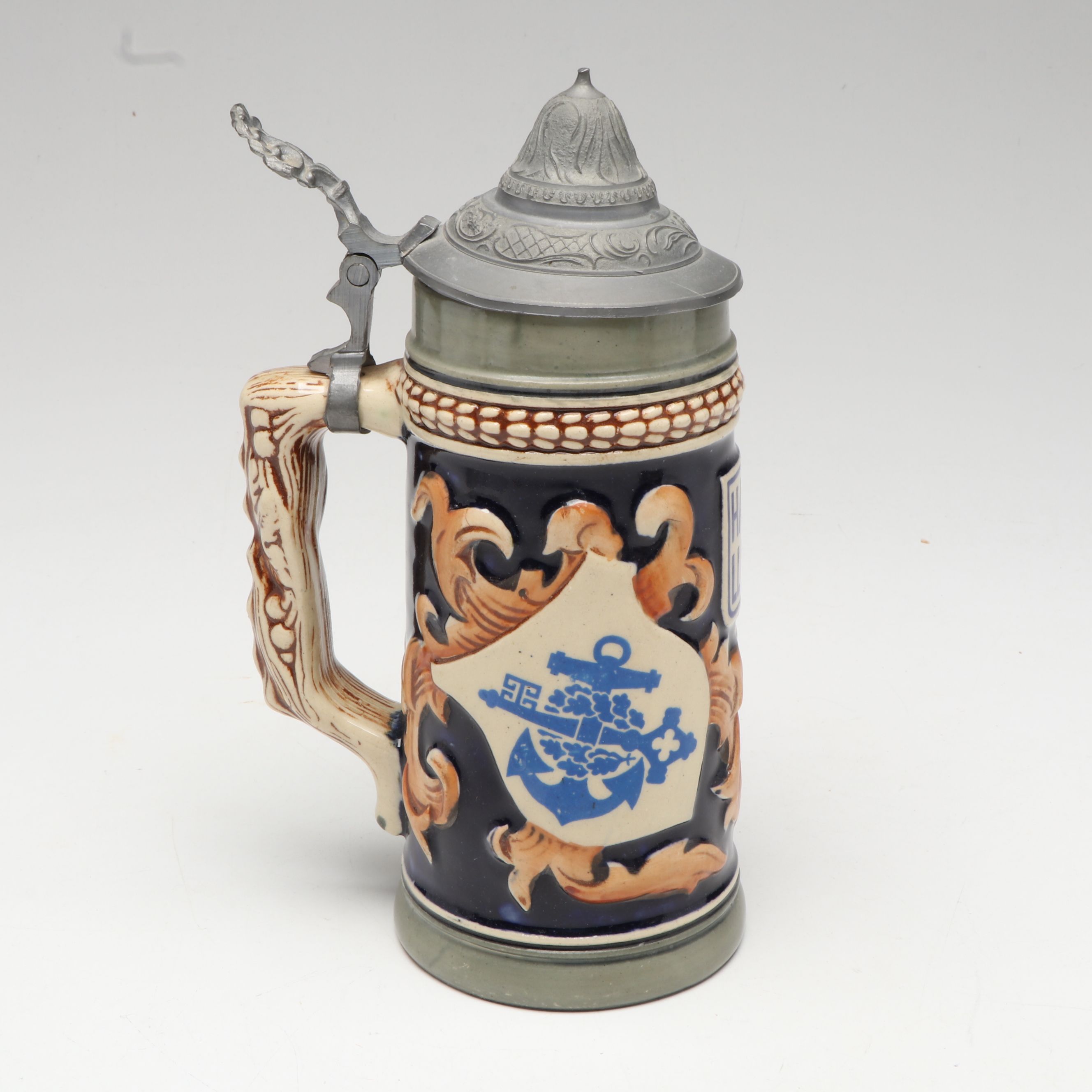 Marzi & Remy S.S. Europa with Other Hapag-Lloyd Beer Stein, Mid-20th Century