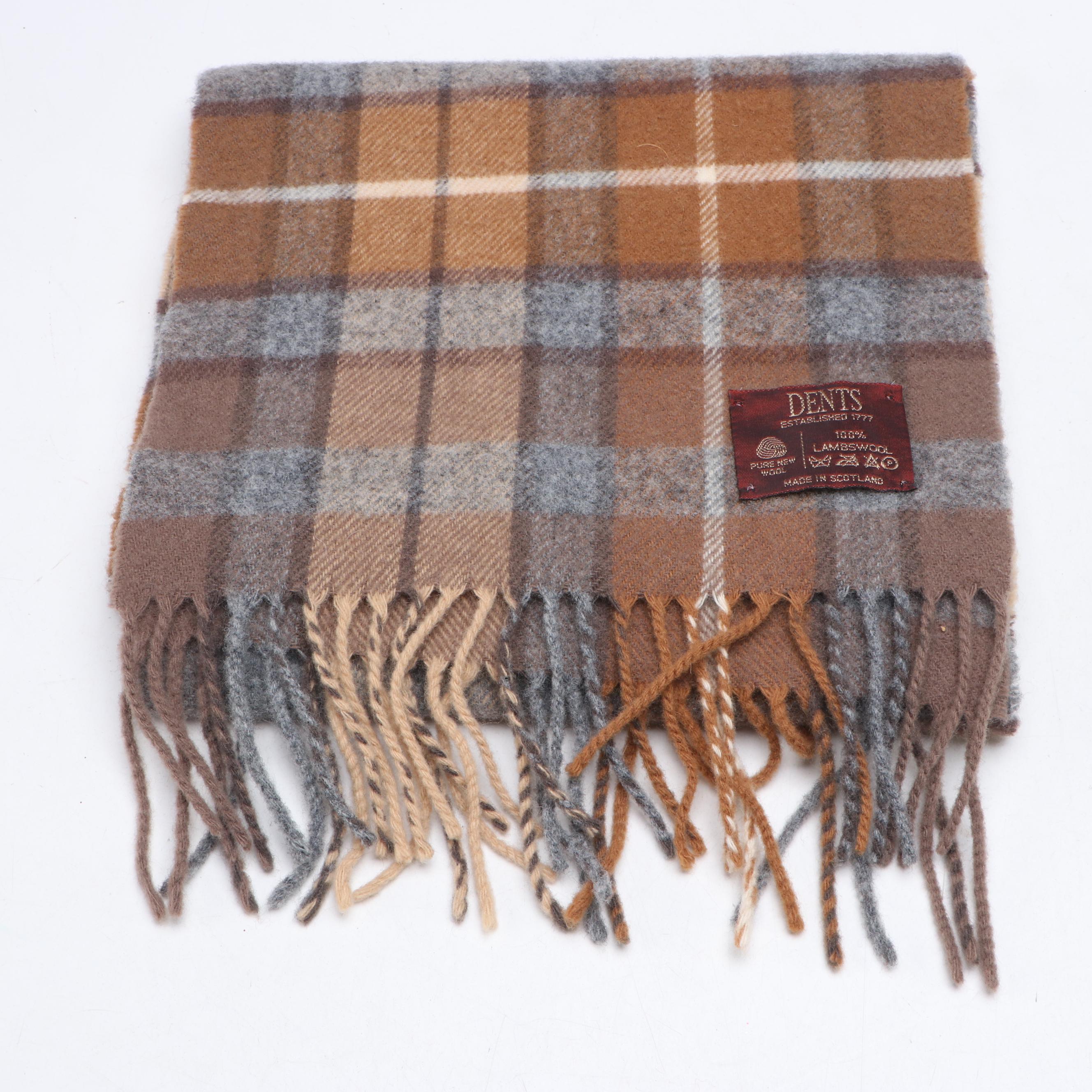 Plaid Wool & Lambswool Fringe Scarves from Pendleton, Highlander and More