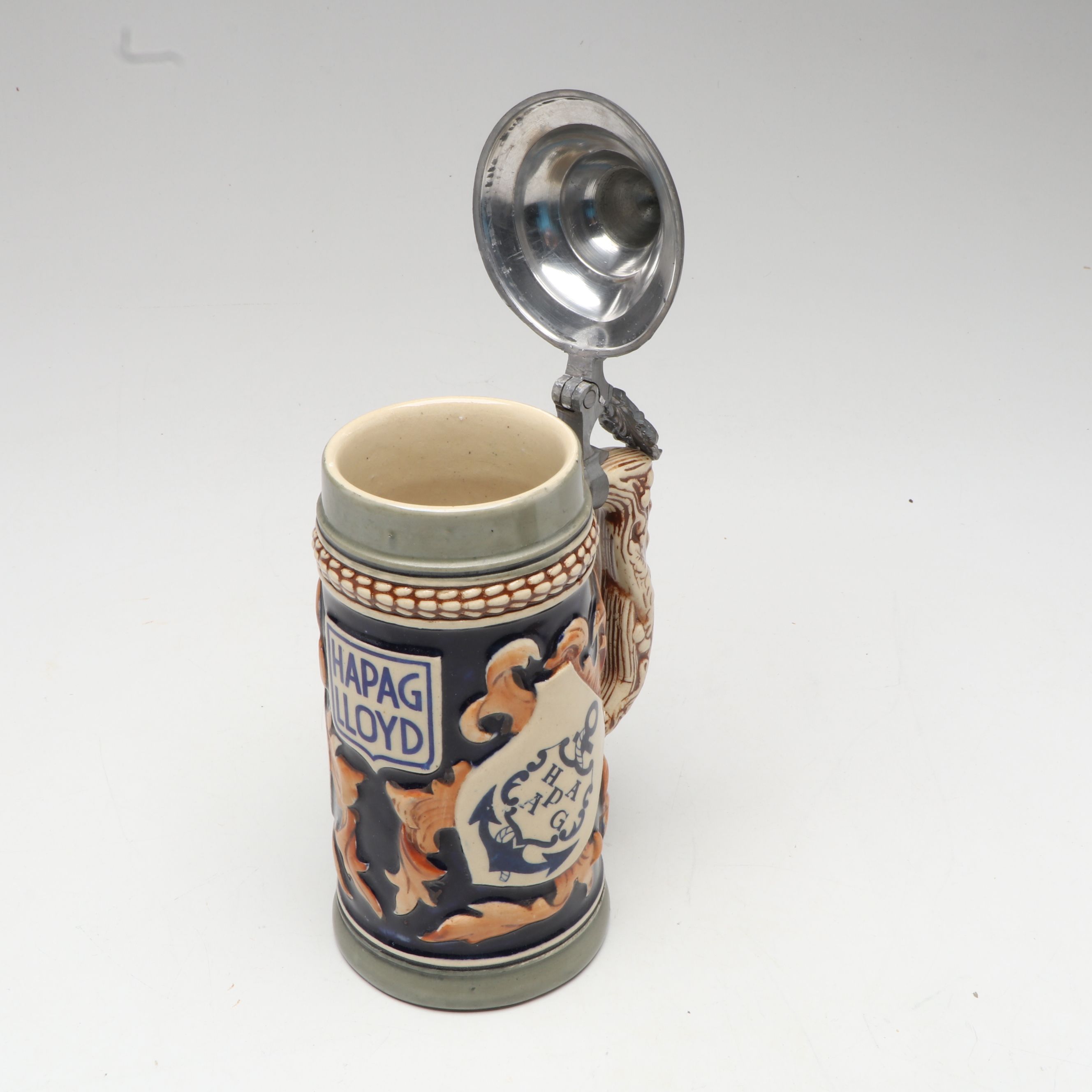 Marzi & Remy S.S. Europa with Other Hapag-Lloyd Beer Stein, Mid-20th Century