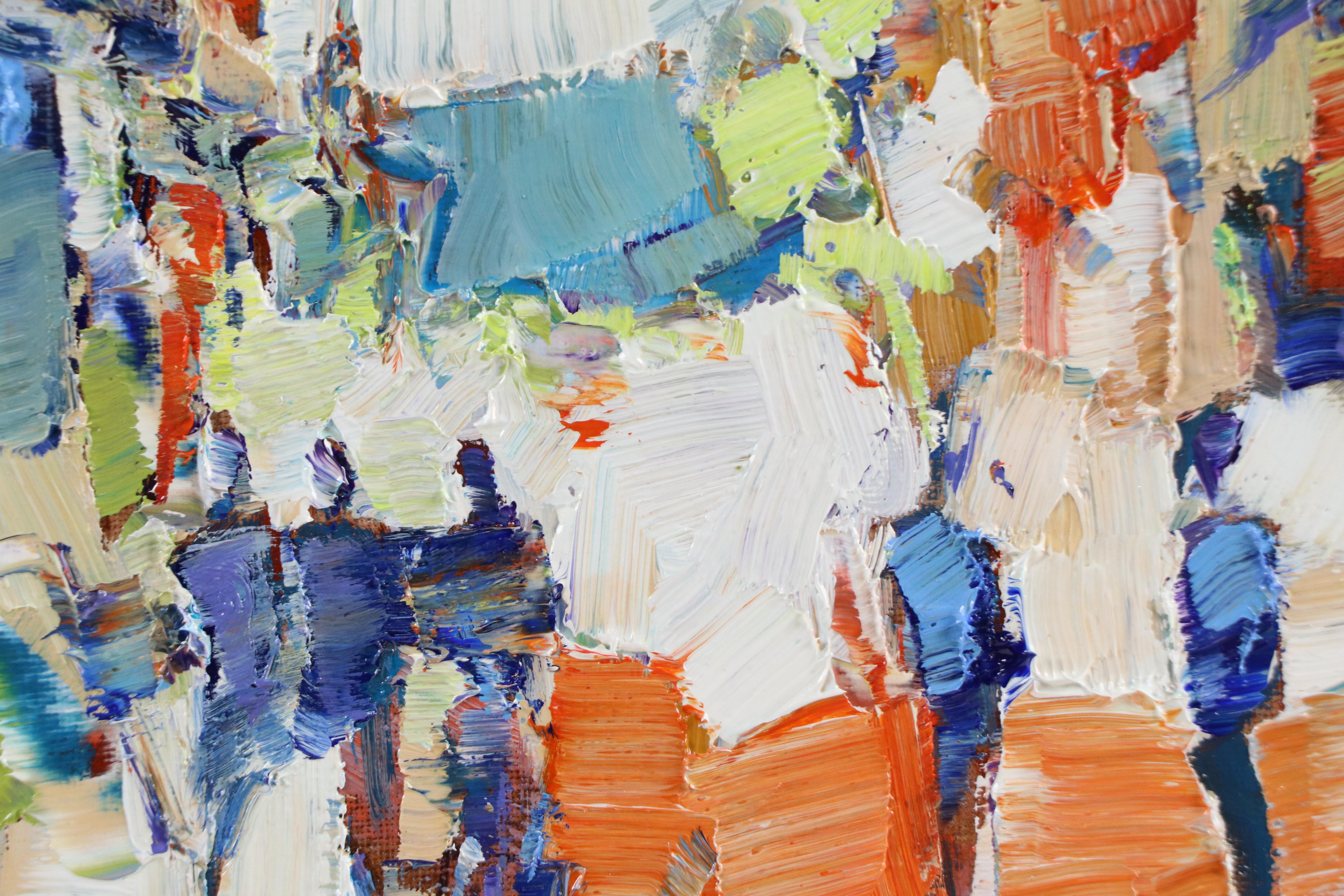 Serguei Novitchkov Abstract Oil Painting "Hasty Noon," 2025