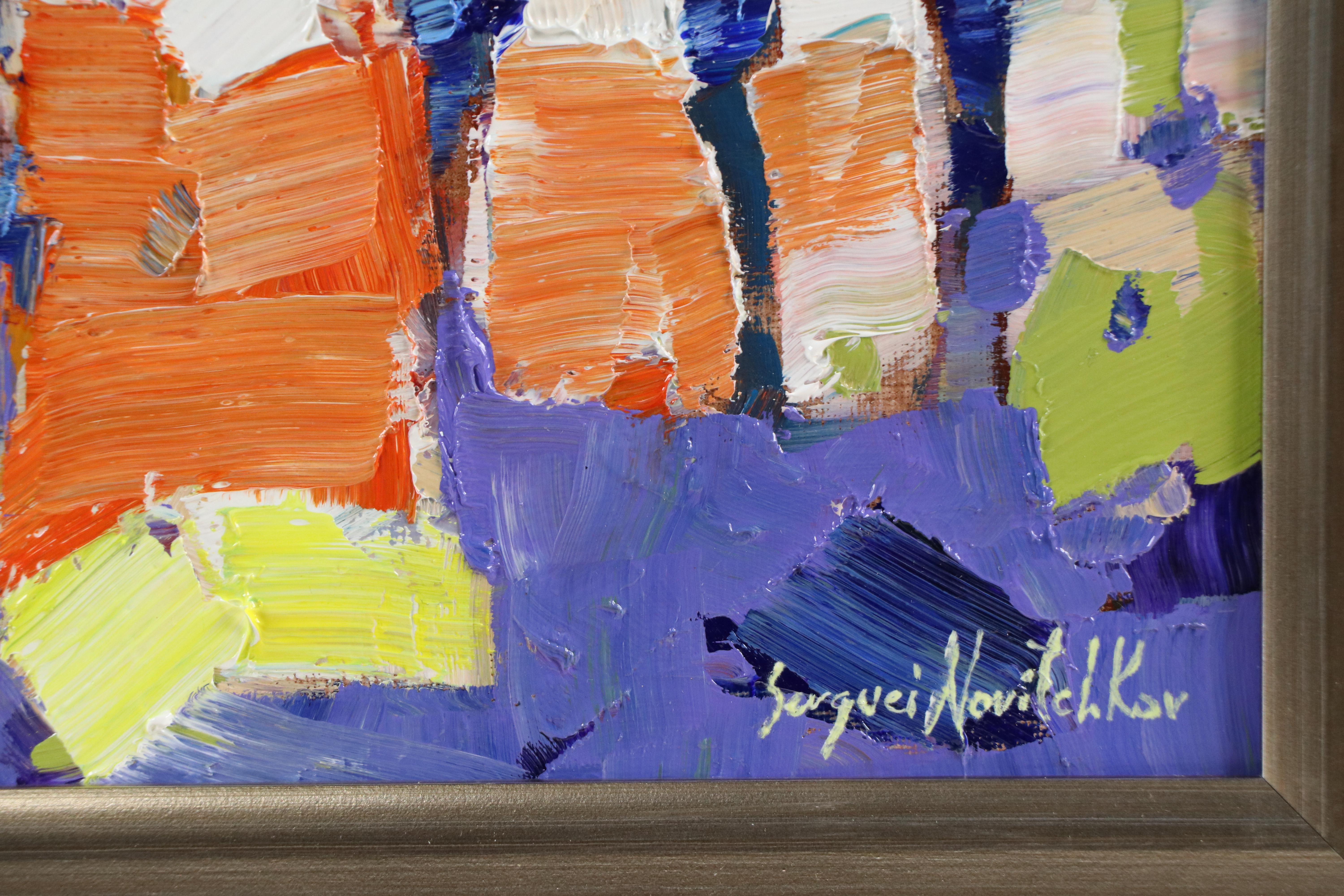 Serguei Novitchkov Abstract Oil Painting "Hasty Noon," 2025