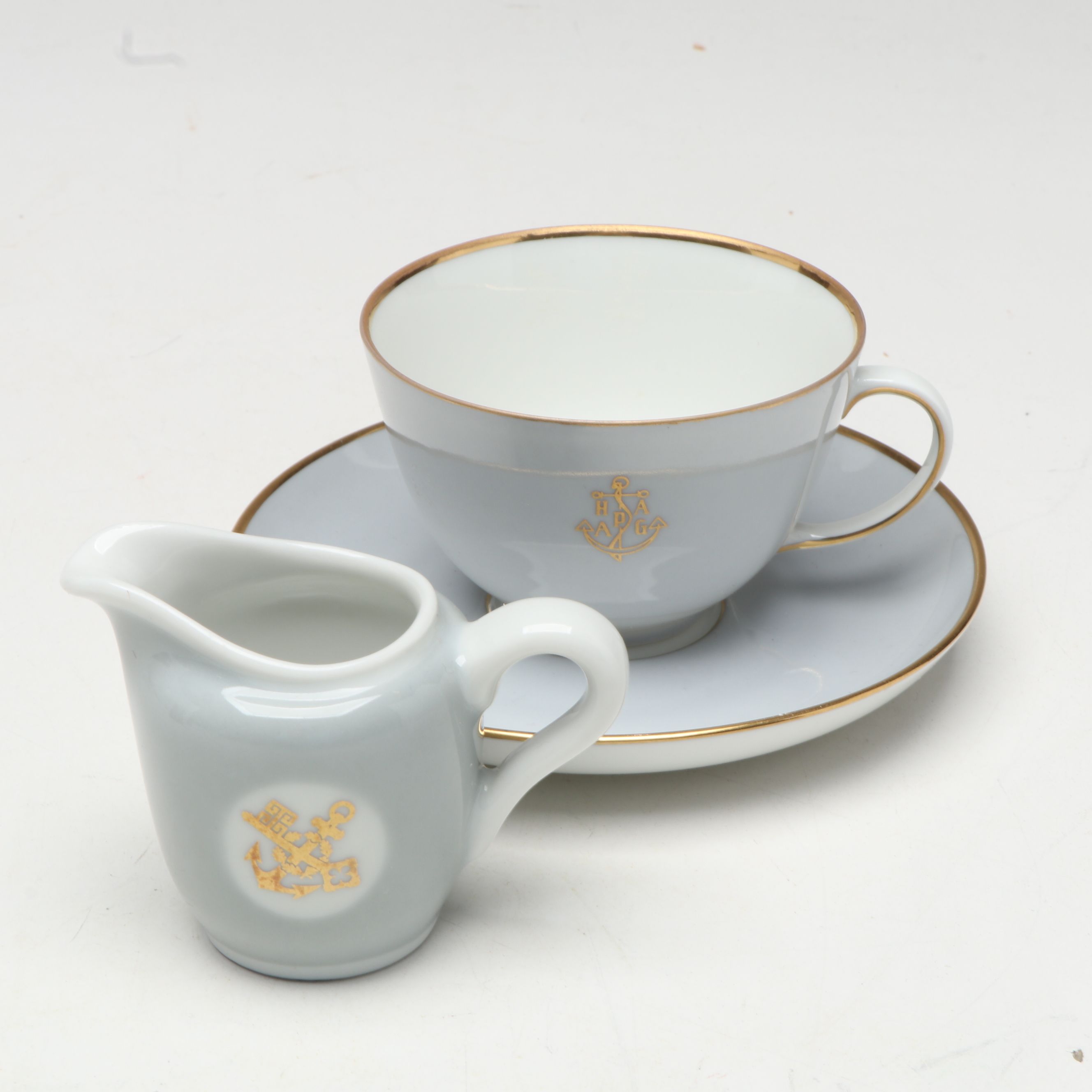 Hapag-Lloyd Steamship Porcelain Coffee Pot, Ashtray, Cup and More