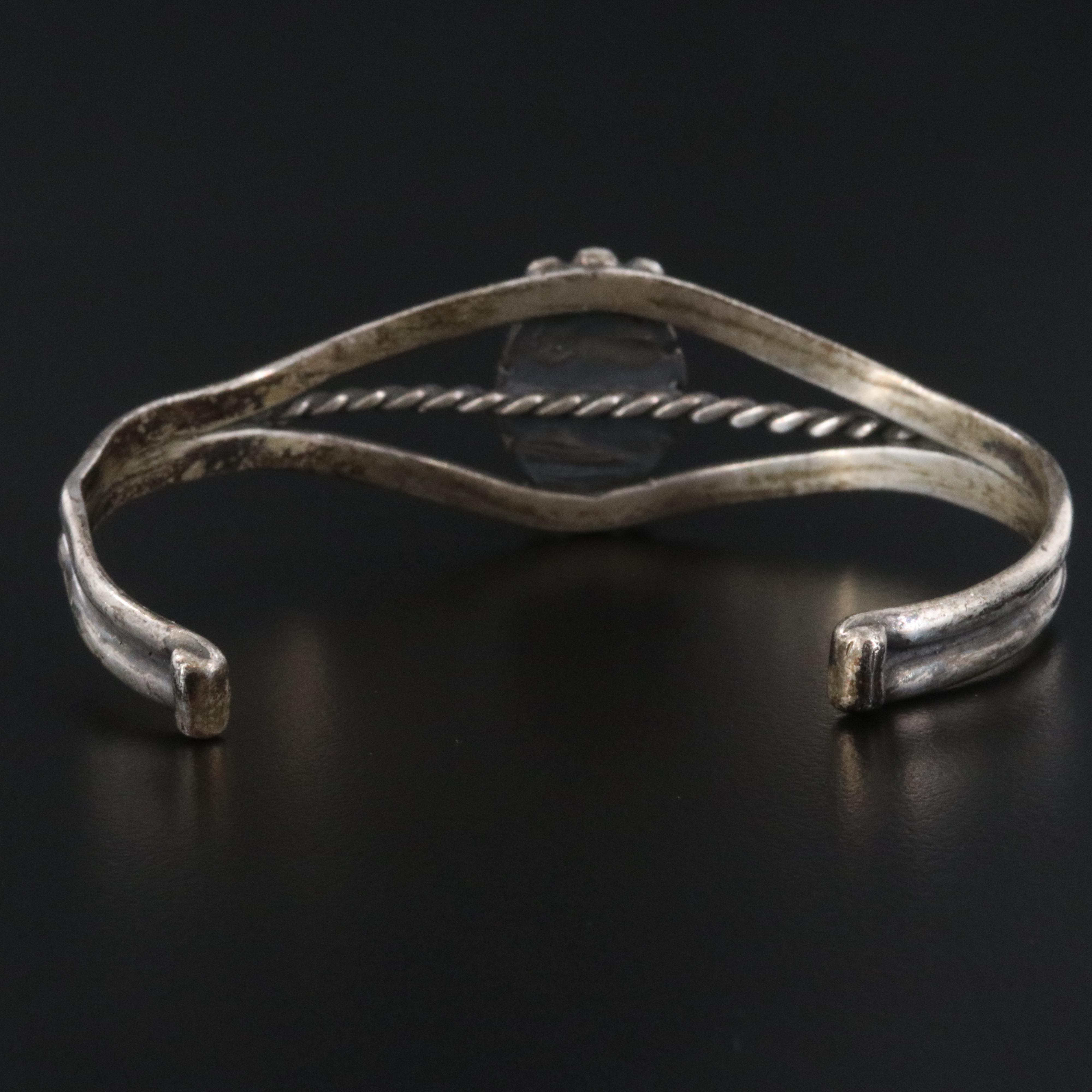 Western Style Sterling Turquoise Cuff Bracelet