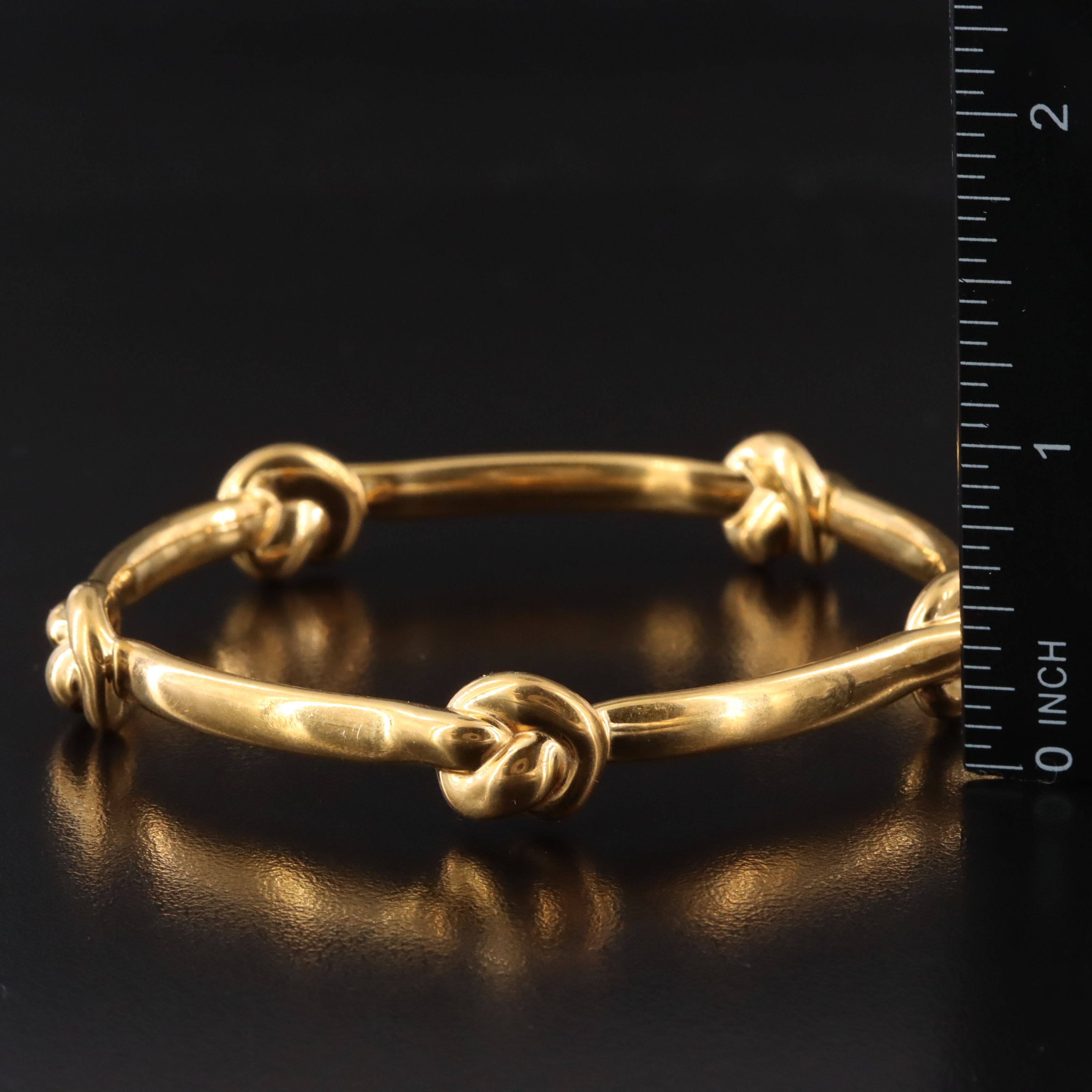 Italian 18K Electroformed Bangle