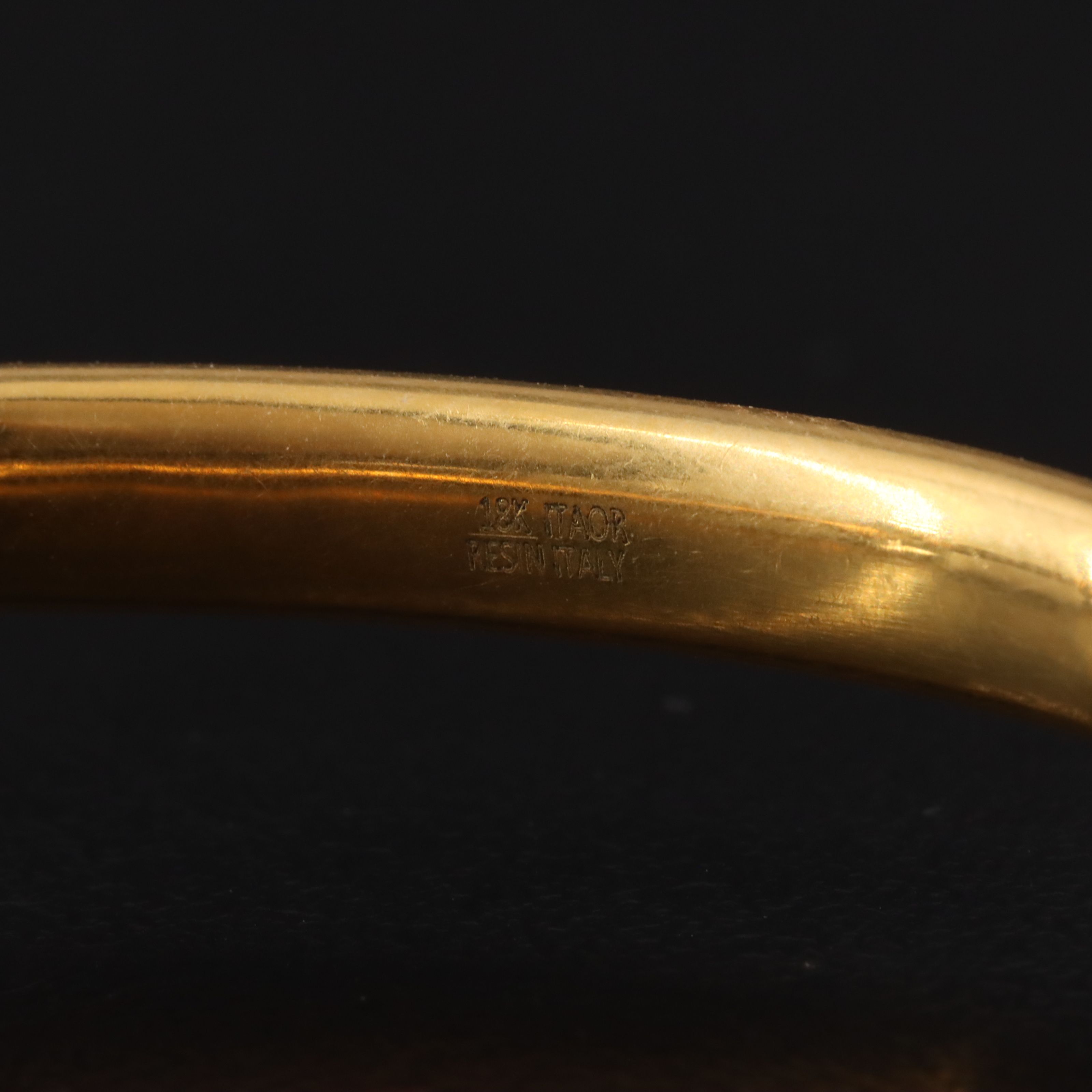 Italian 18K Electroformed Bangle