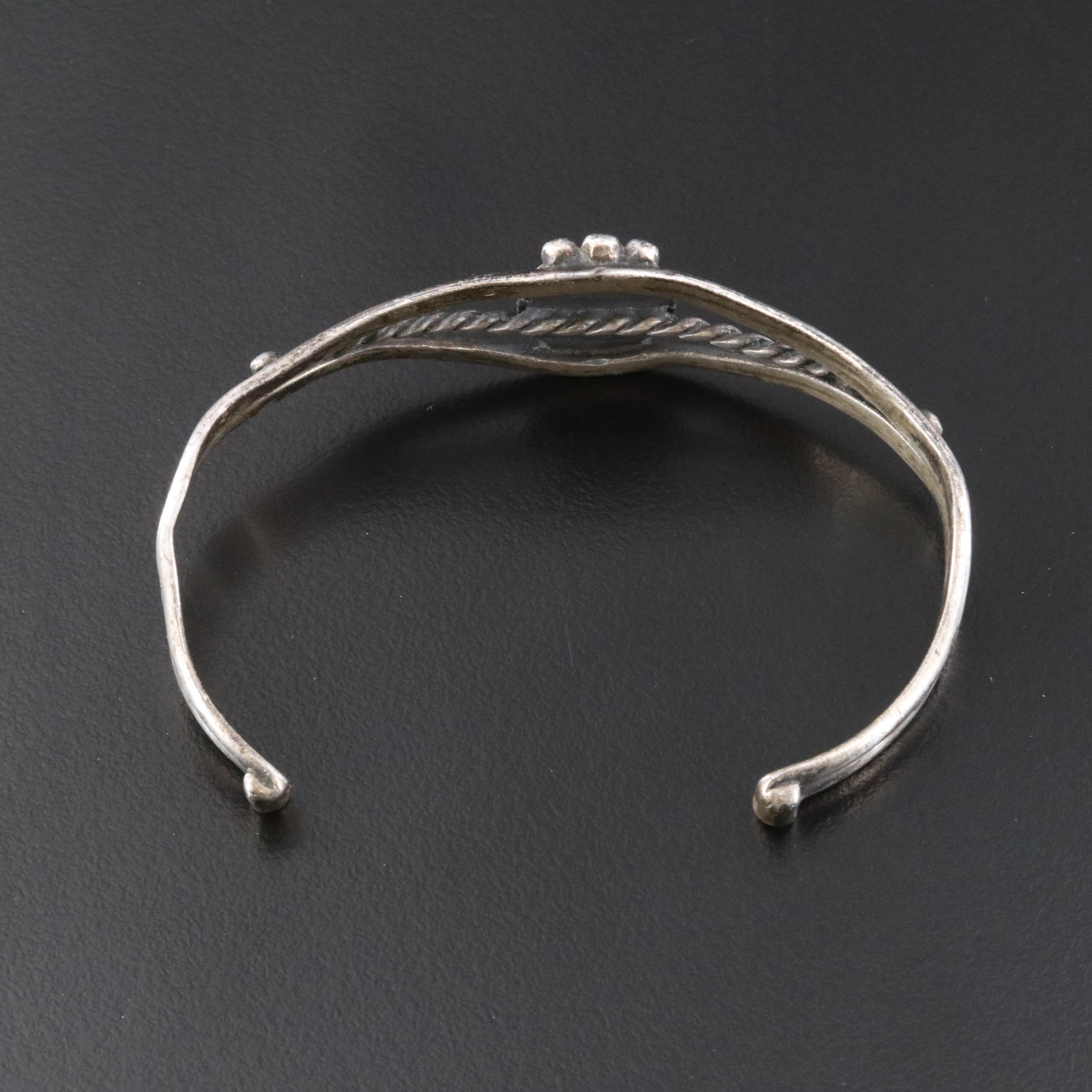 Western Style Sterling Turquoise Cuff Bracelet