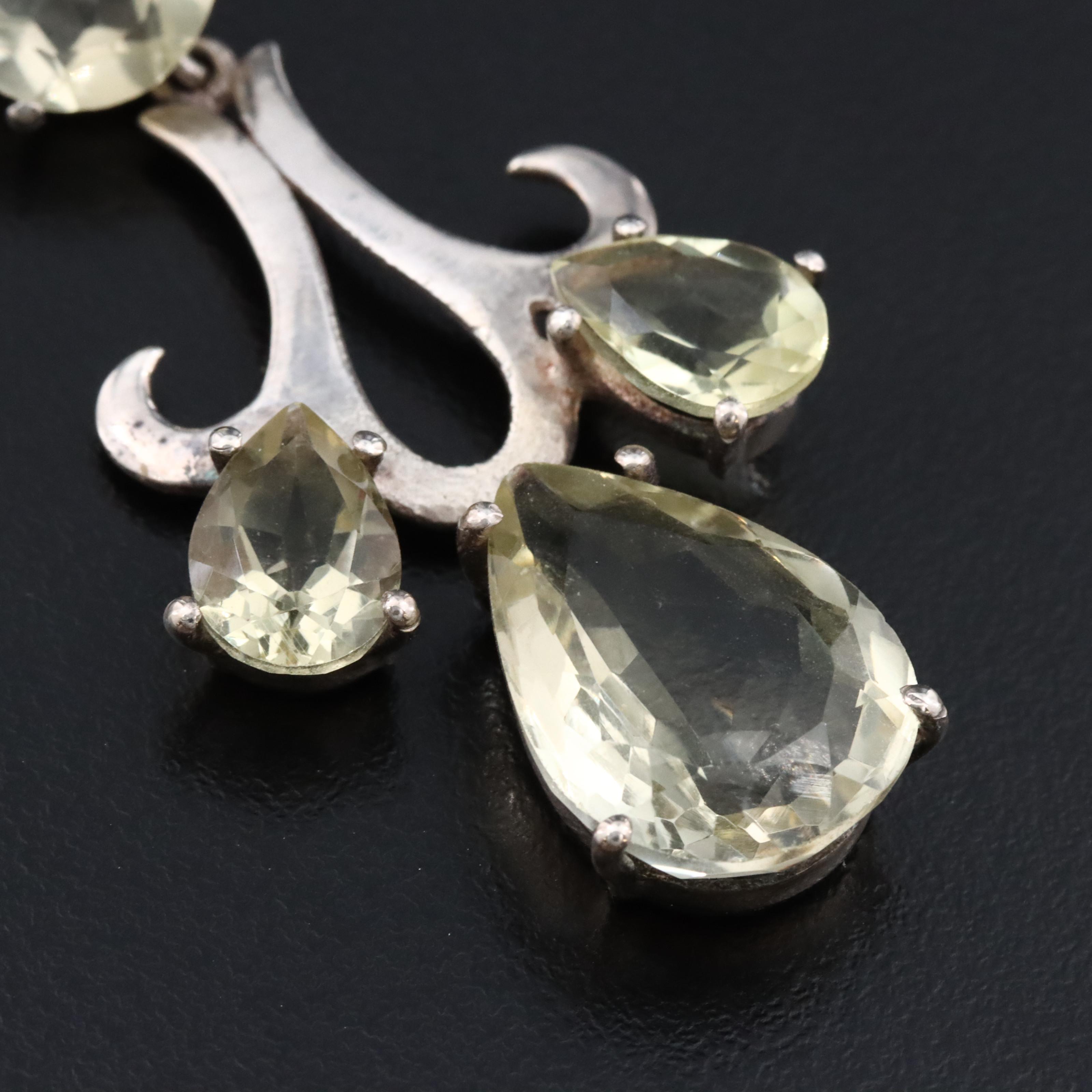 Sterling Citrine Earrings