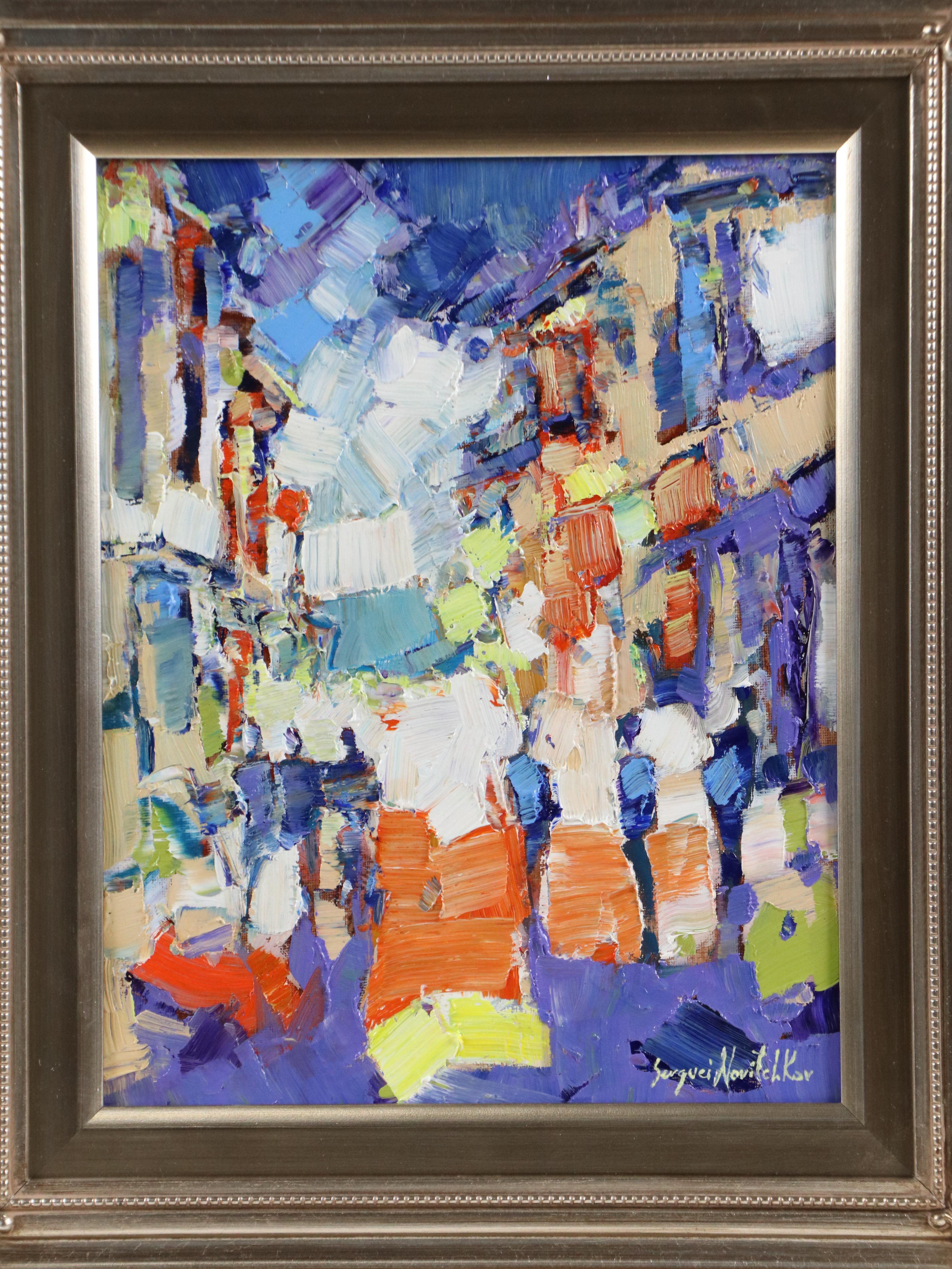 Serguei Novitchkov Abstract Oil Painting "Hasty Noon," 2025