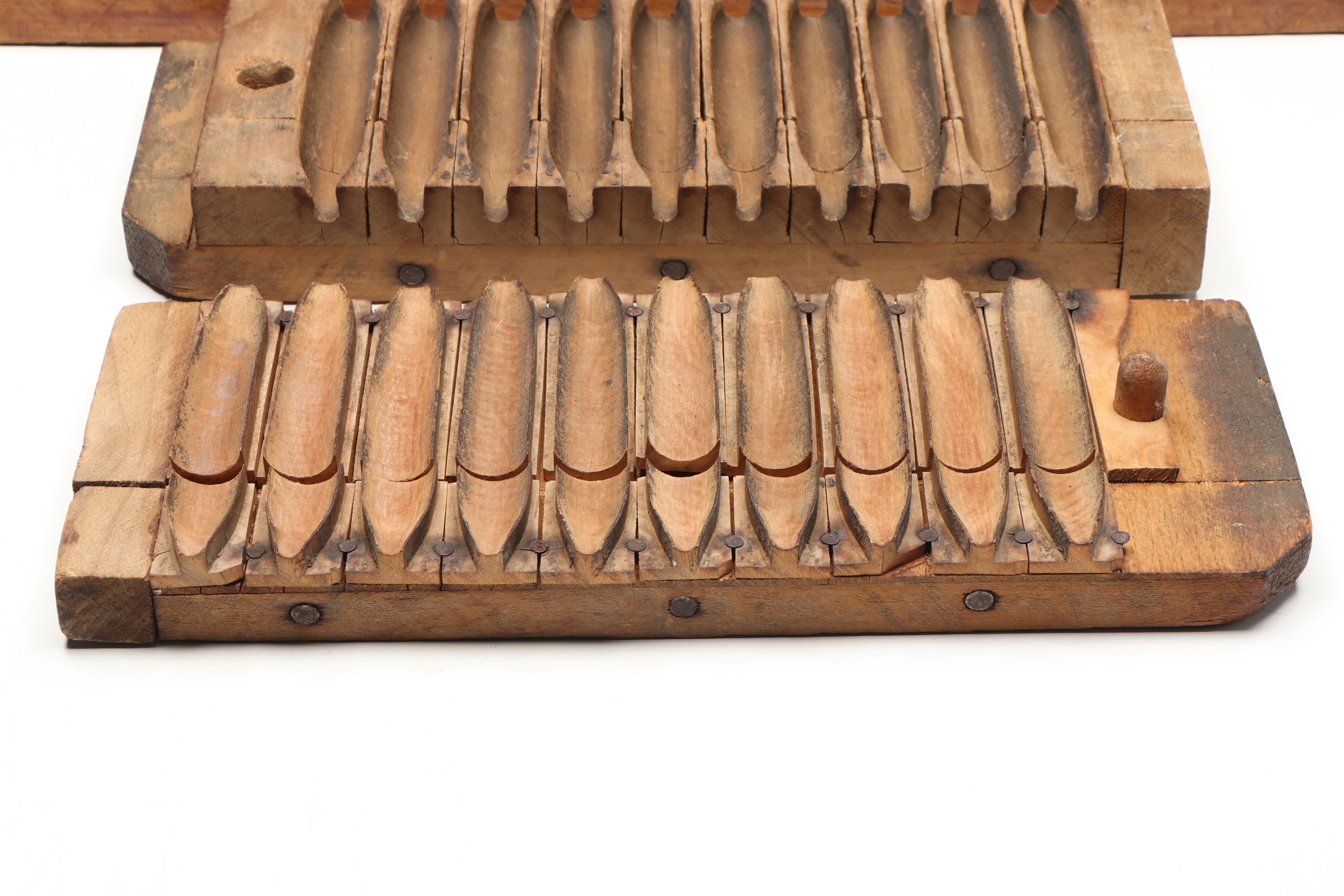 Durex and Other Carved Wooden Cigar Press Molds