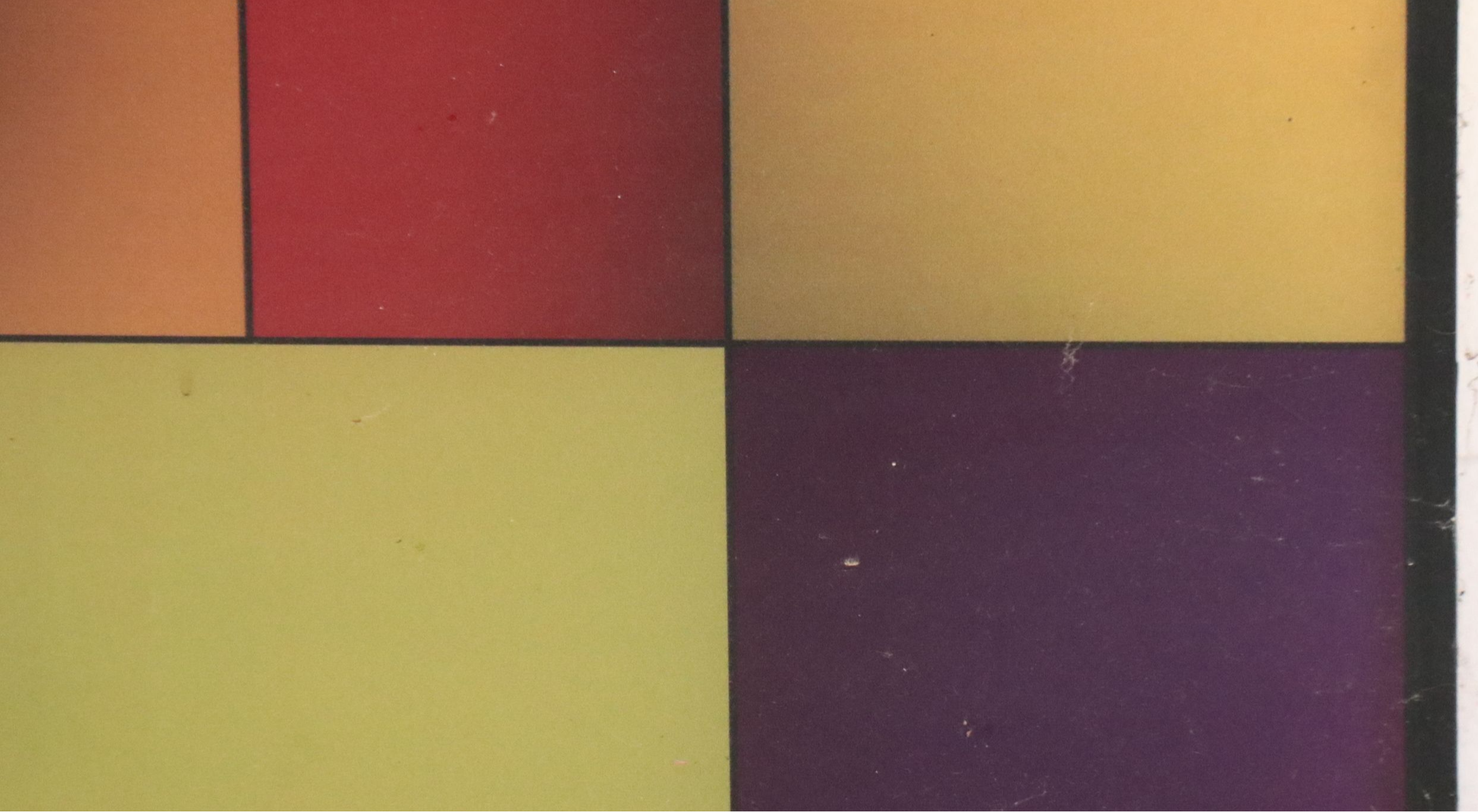 Large-Scale Abstract Modernist Digital Print on Plexiglass, 21st Century