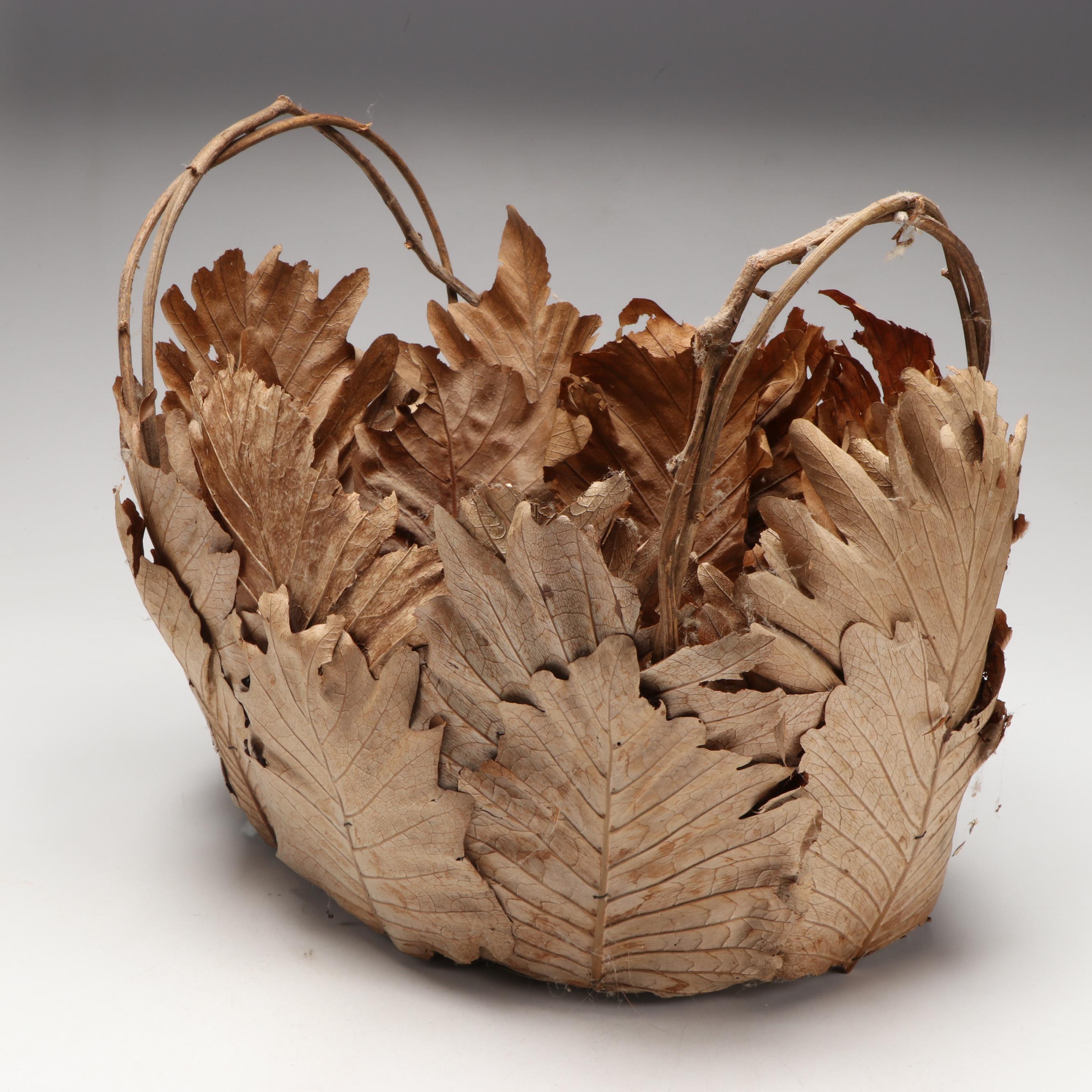 Handmade Leaf and Twig Baskets