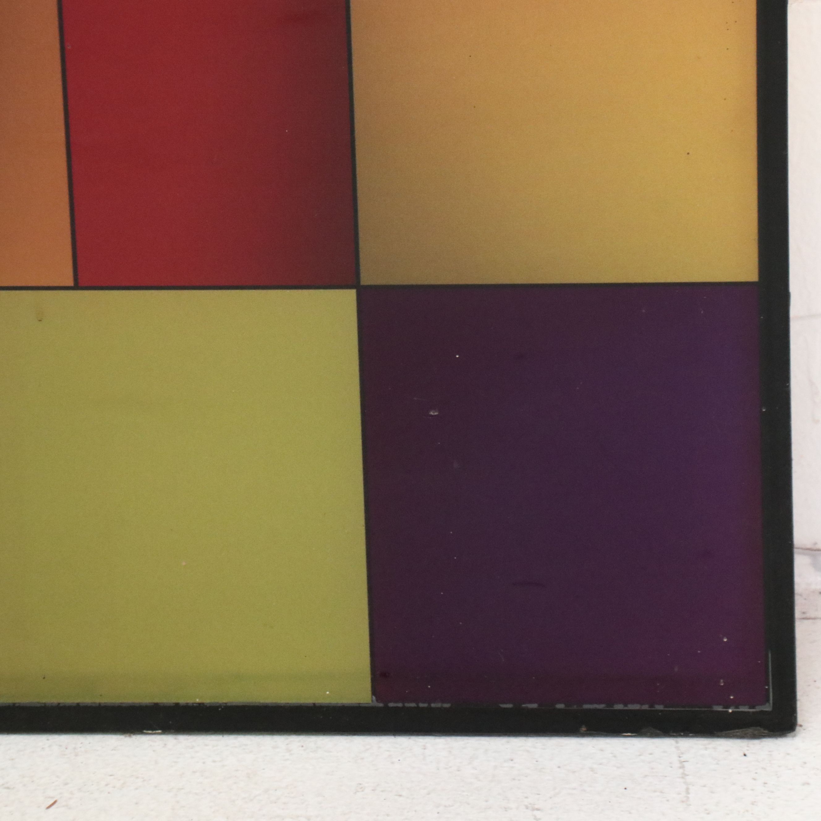 Large-Scale Abstract Modernist Digital Print on Plexiglass, 21st Century