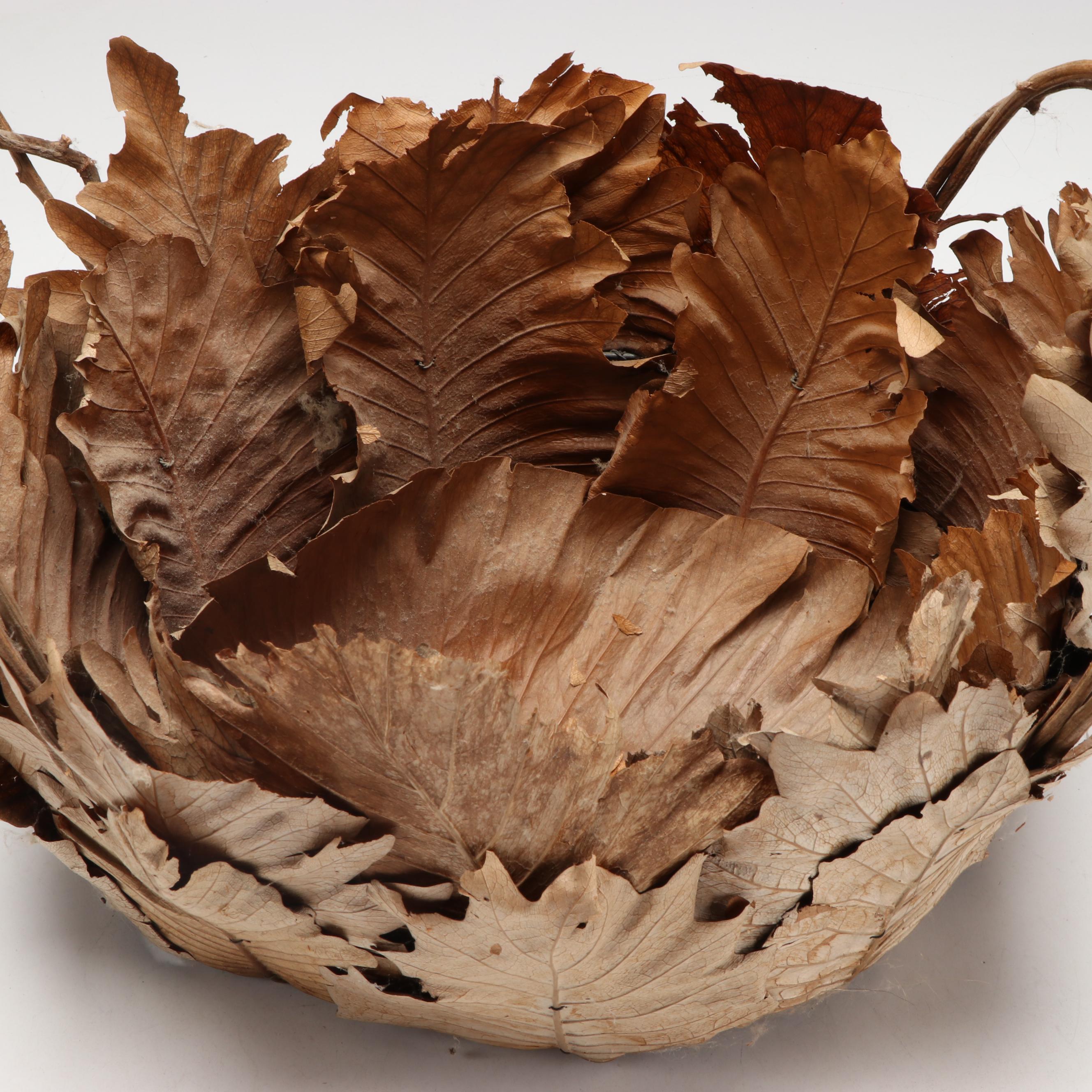 Handmade Leaf and Twig Baskets