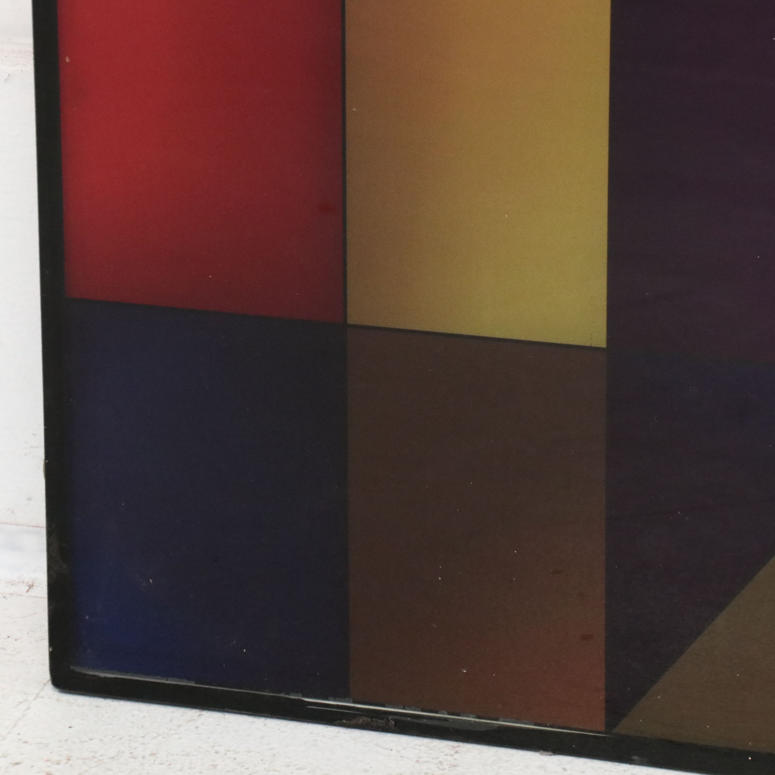 Large-Scale Abstract Modernist Digital Print on Plexiglass, 21st Century