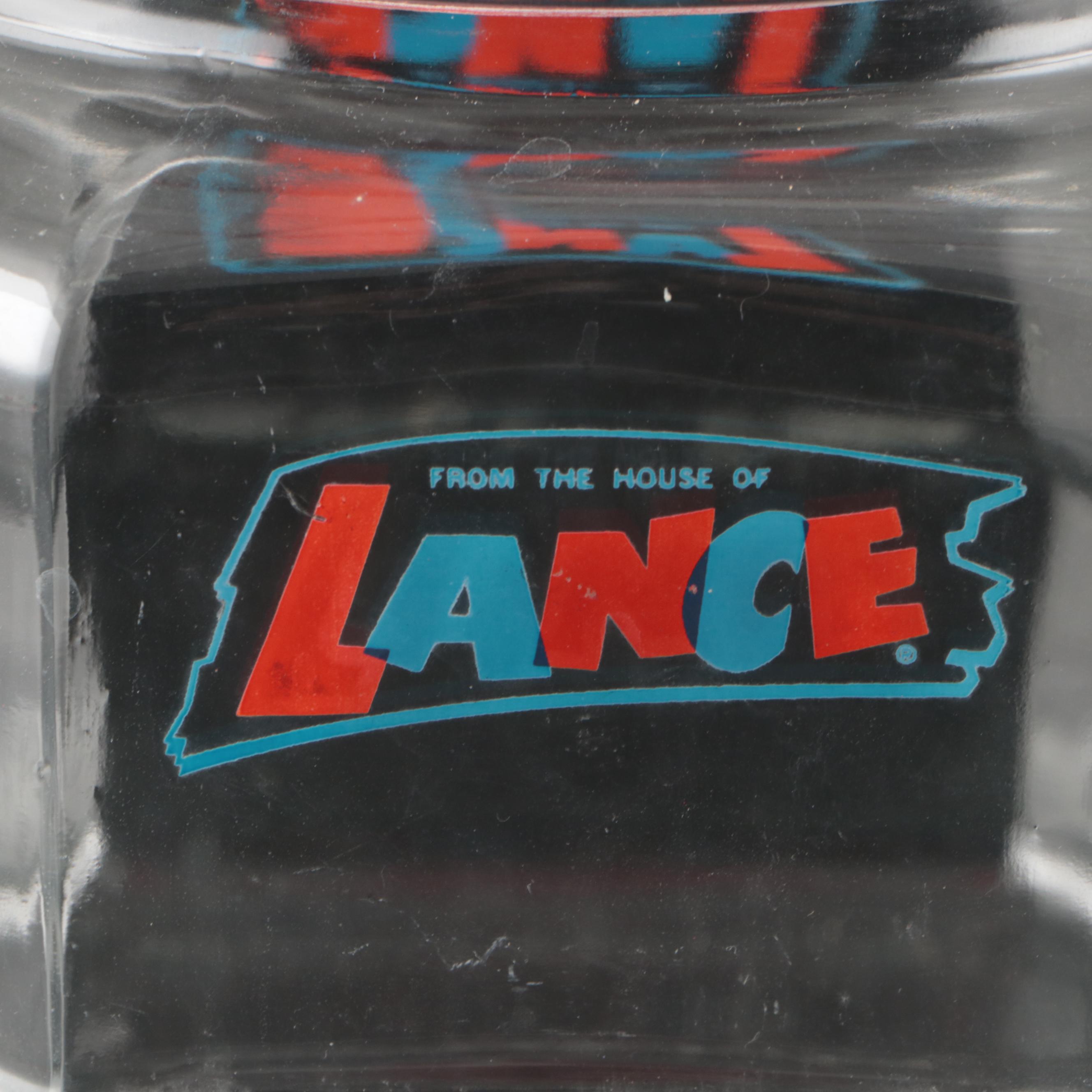 Lance Glass Display Jar with Tom's Lid, Mid-20th Century
