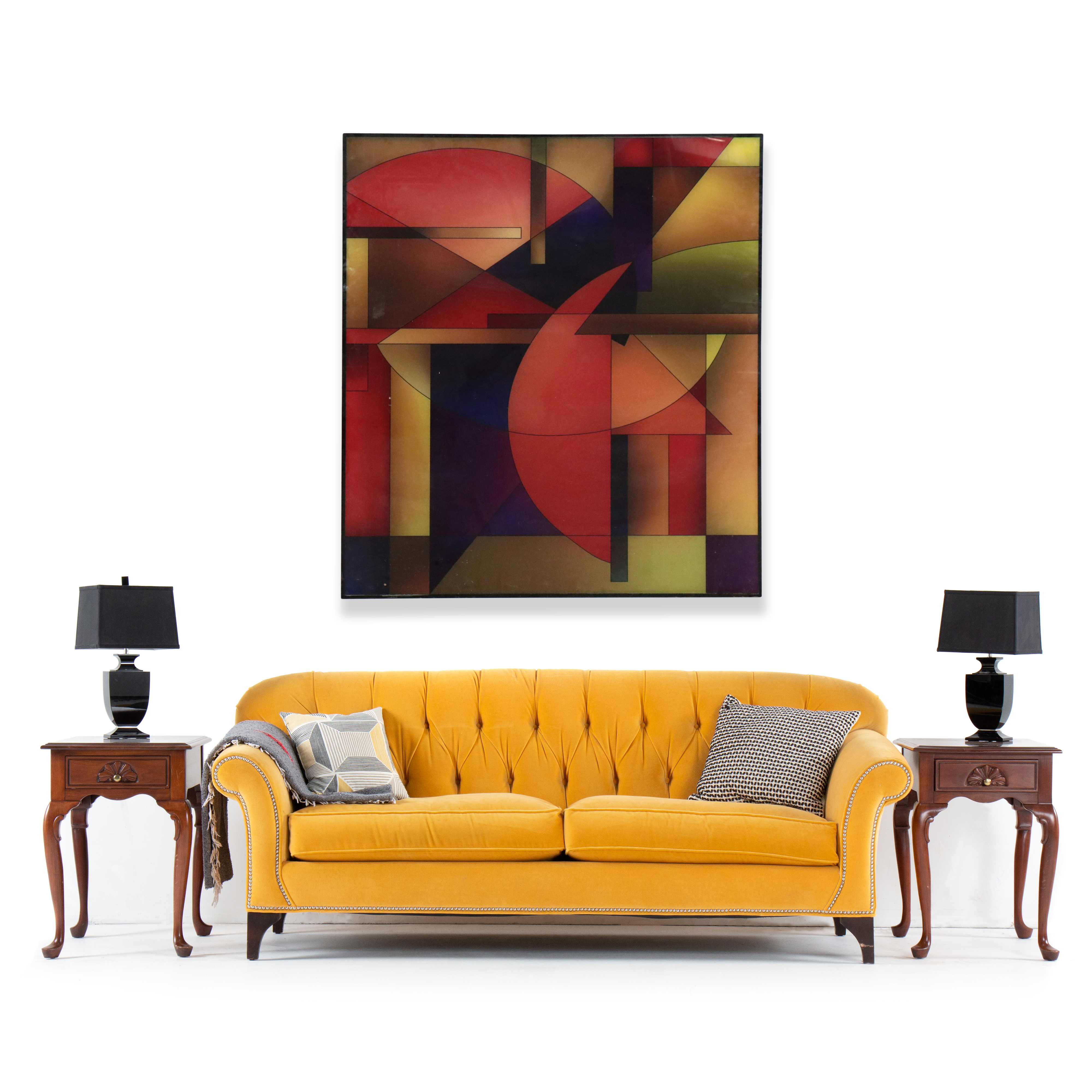 Large-Scale Abstract Modernist Digital Print on Plexiglass, 21st Century