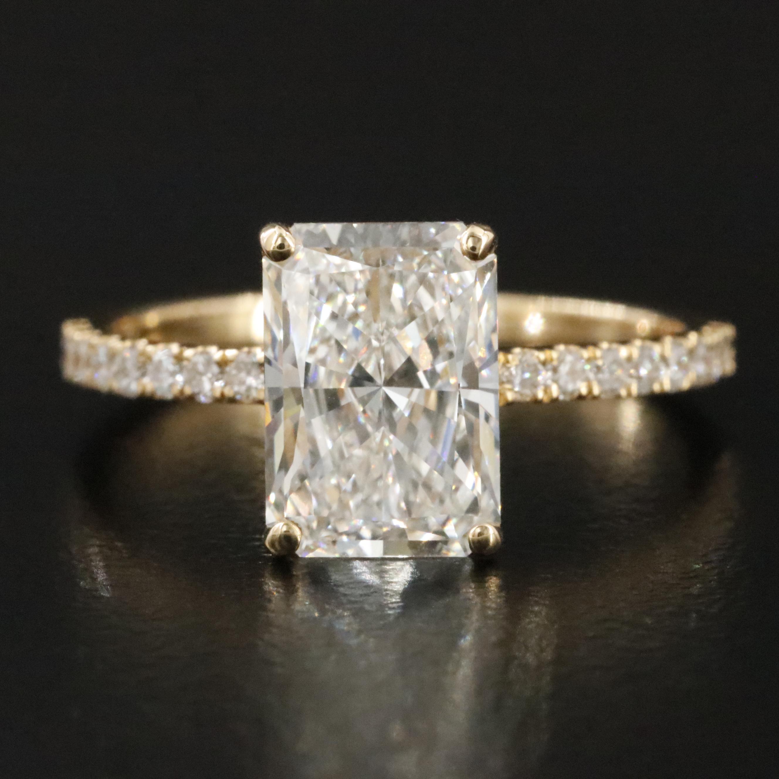 18K 2.33 CTW Lab Grown Diamond Ring with IGI Report