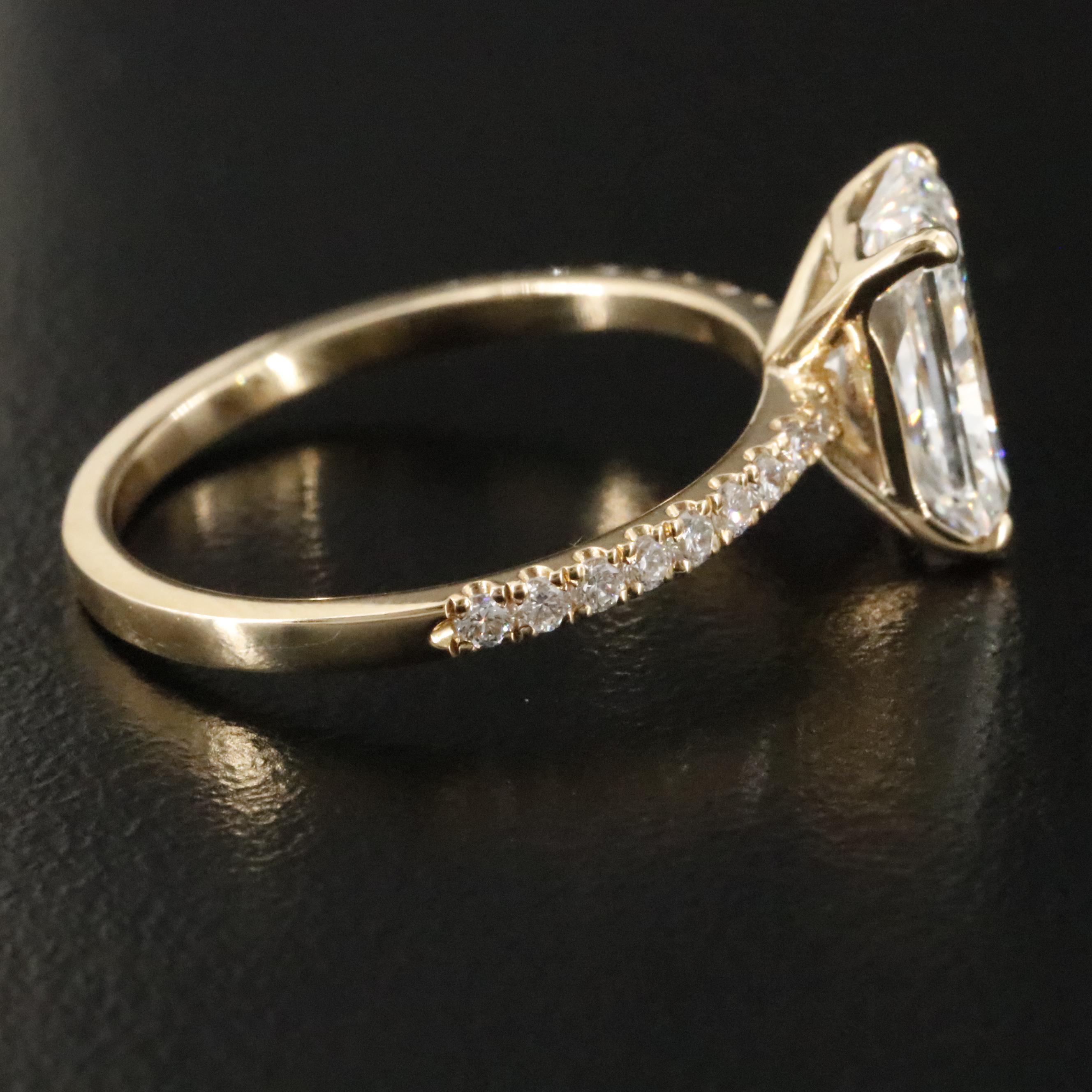 18K 2.33 CTW Lab Grown Diamond Ring with IGI Report