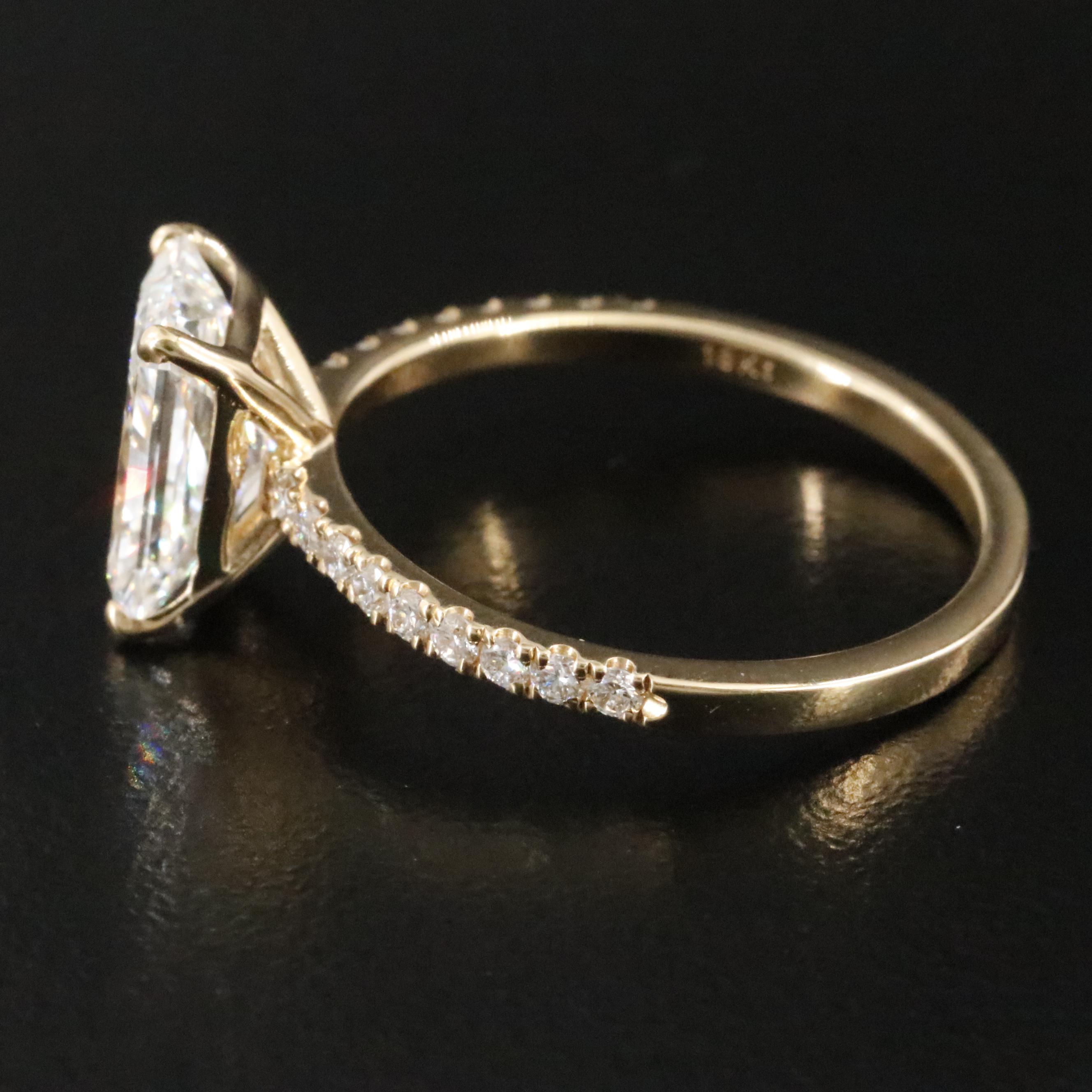 18K 2.33 CTW Lab Grown Diamond Ring with IGI Report