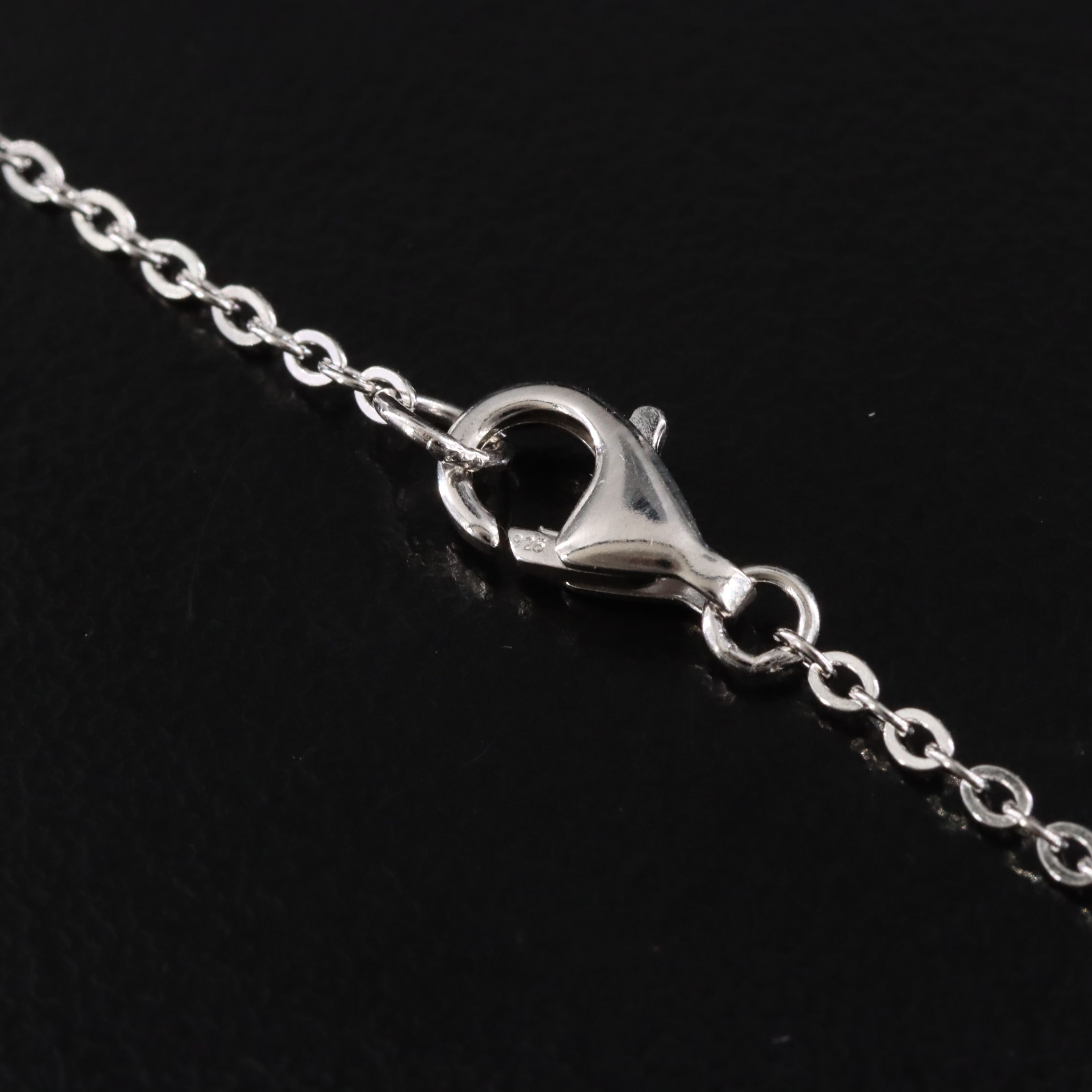 Sterling Quatrefoil Station Necklace
