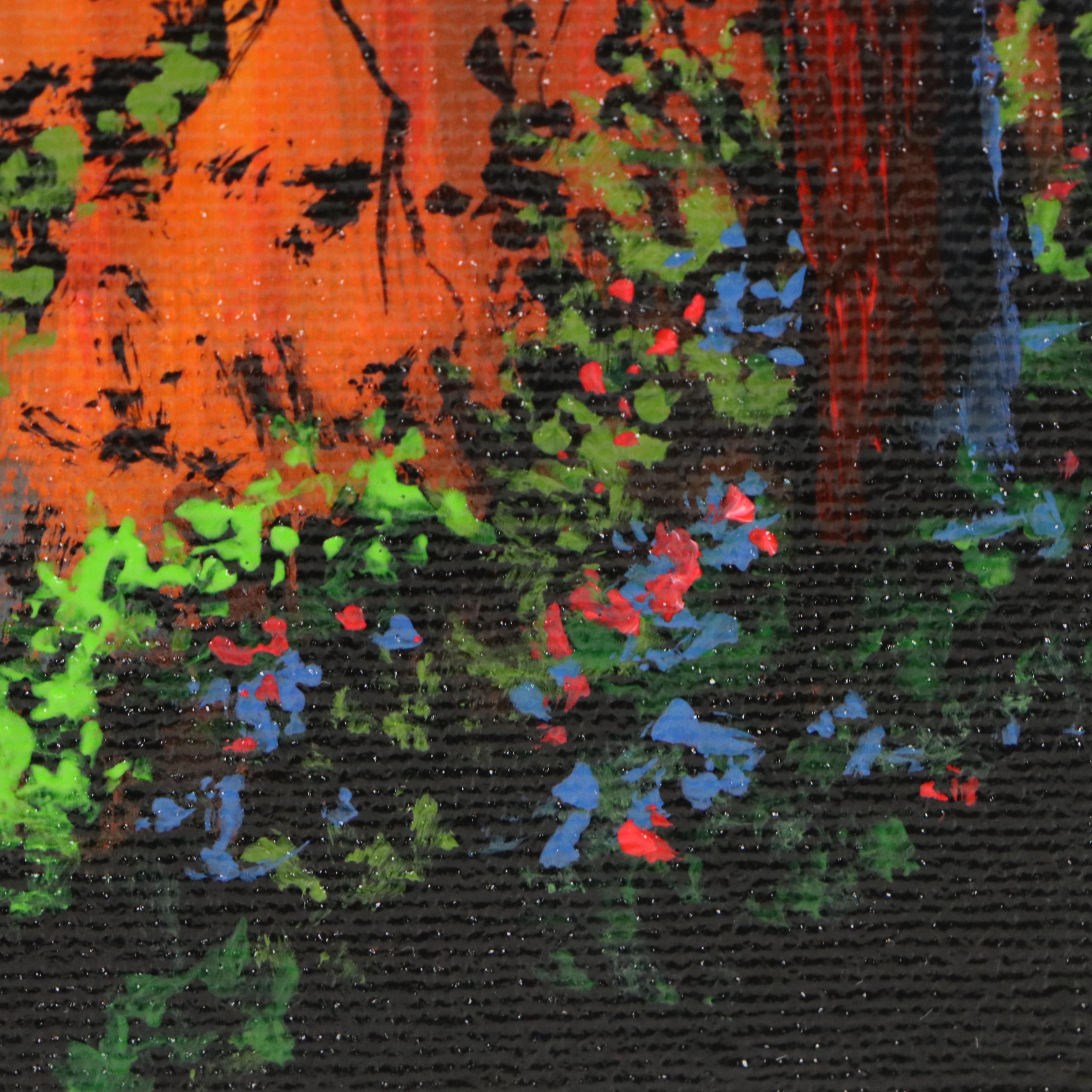 Doug "Bumo" Johnpeer Sunset Landscape Oil Painting, 2025