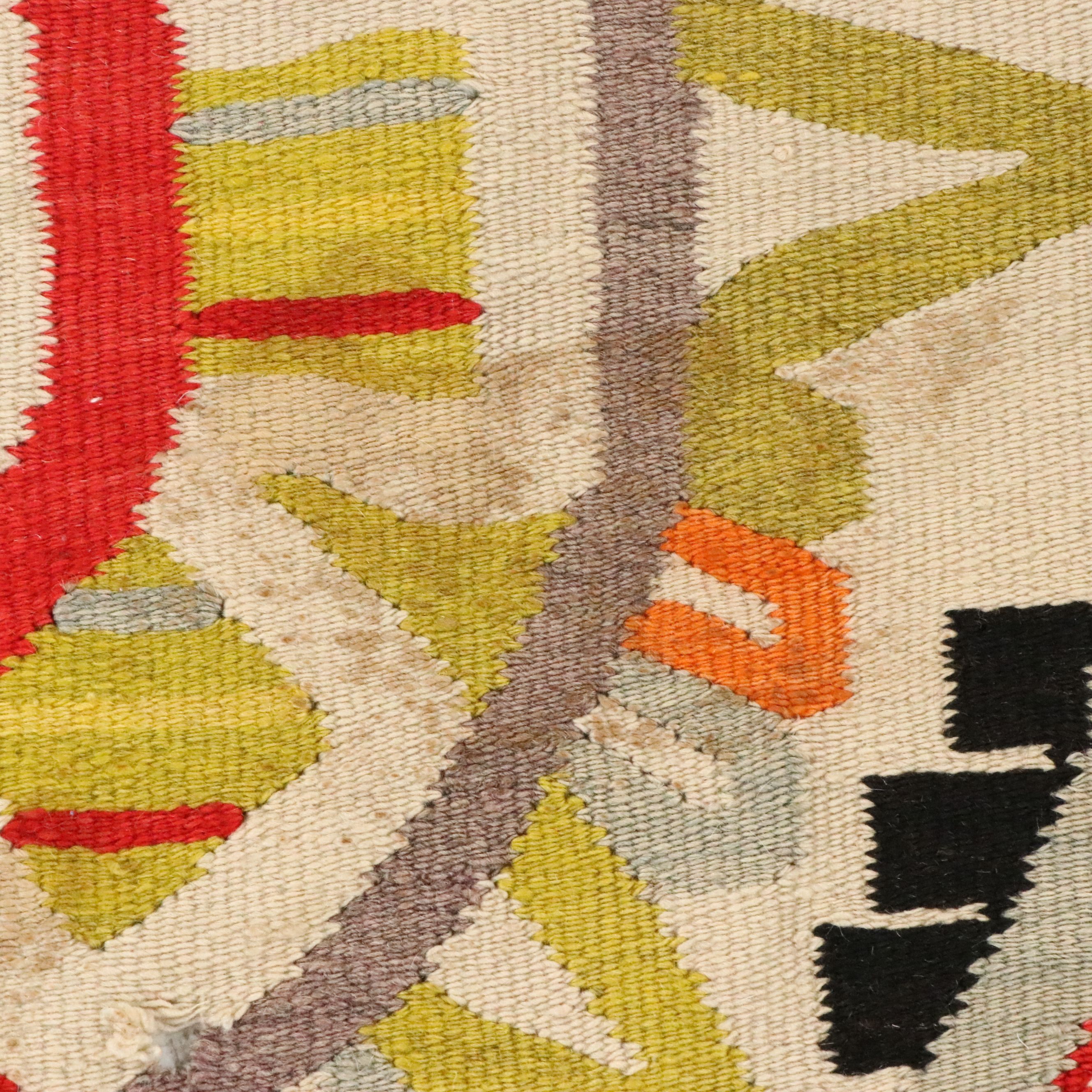 4'5 x 6'7 Handwoven Mexican Oaxaca Area Rug