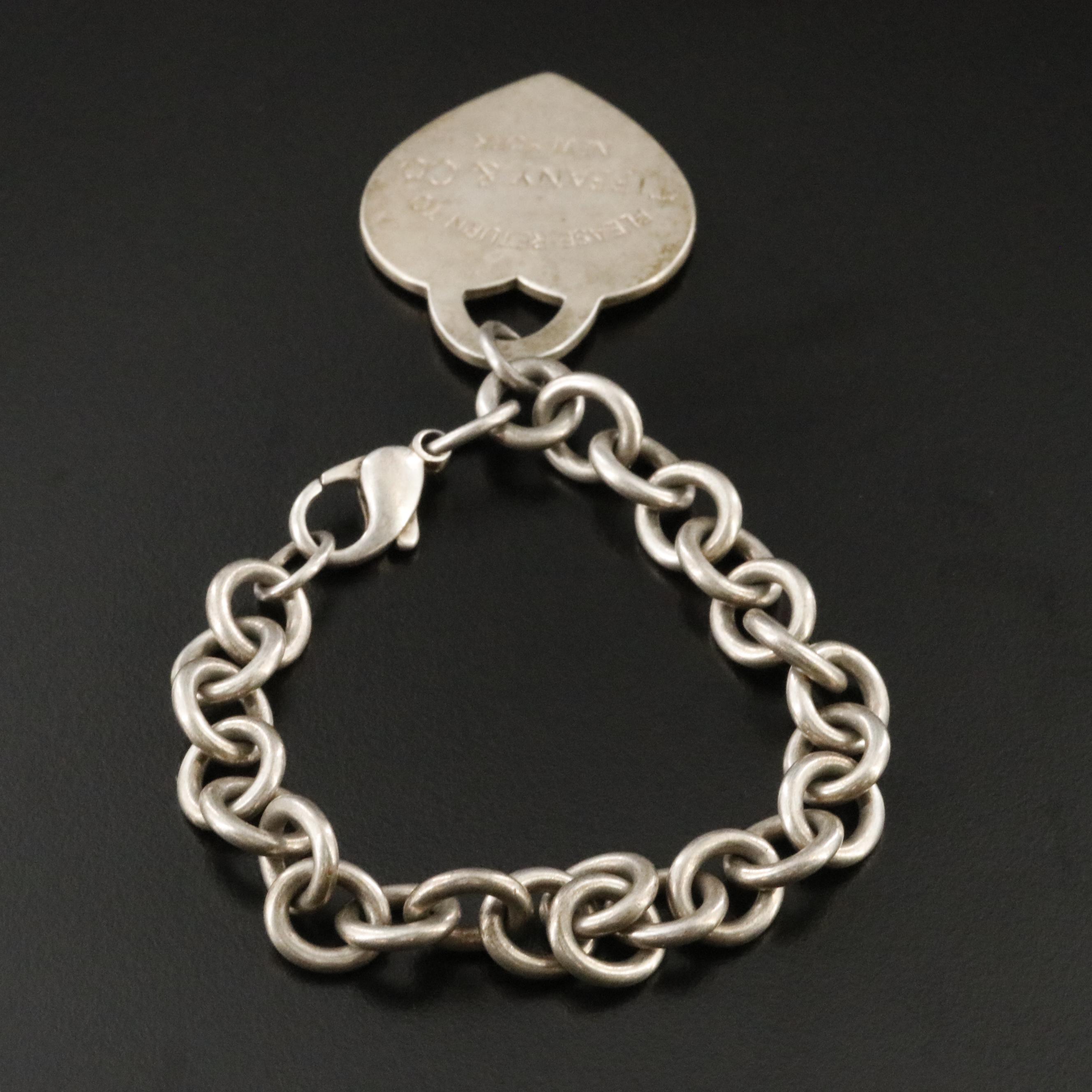 Tiffany & Co. Return to Tiffany Sterling Heart Tag Bracelet