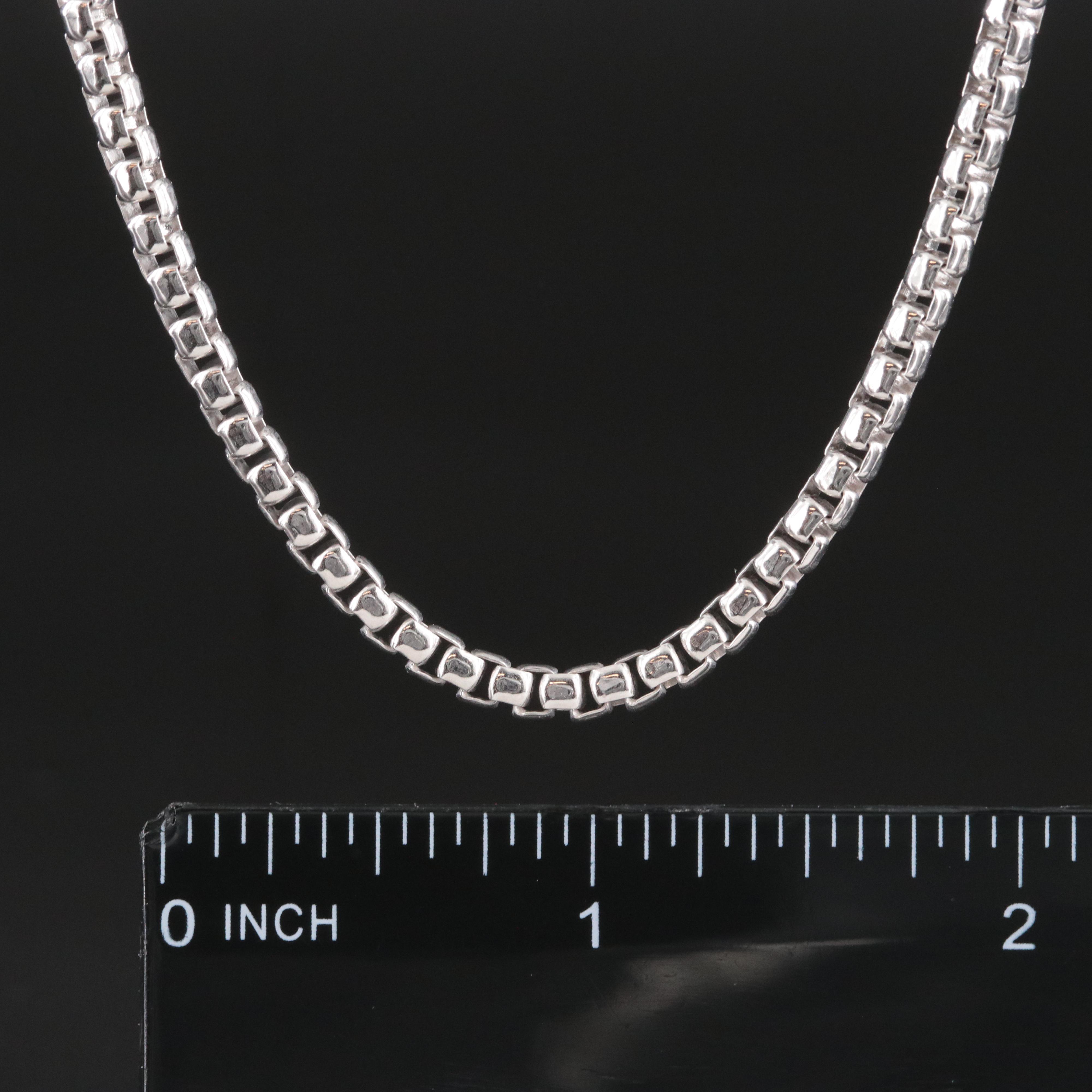 Sterling Box Chain Necklace