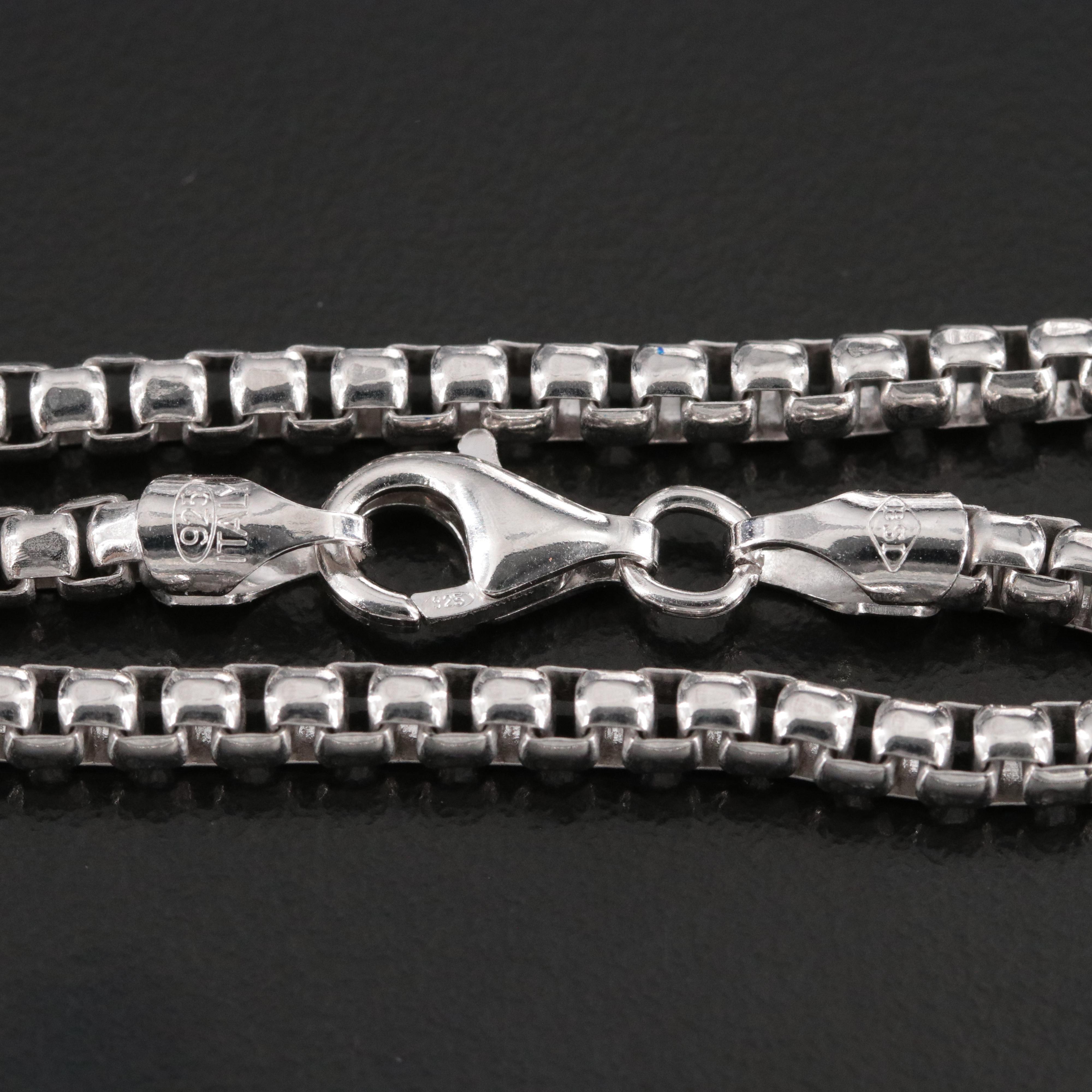 Sterling Box Chain Necklace
