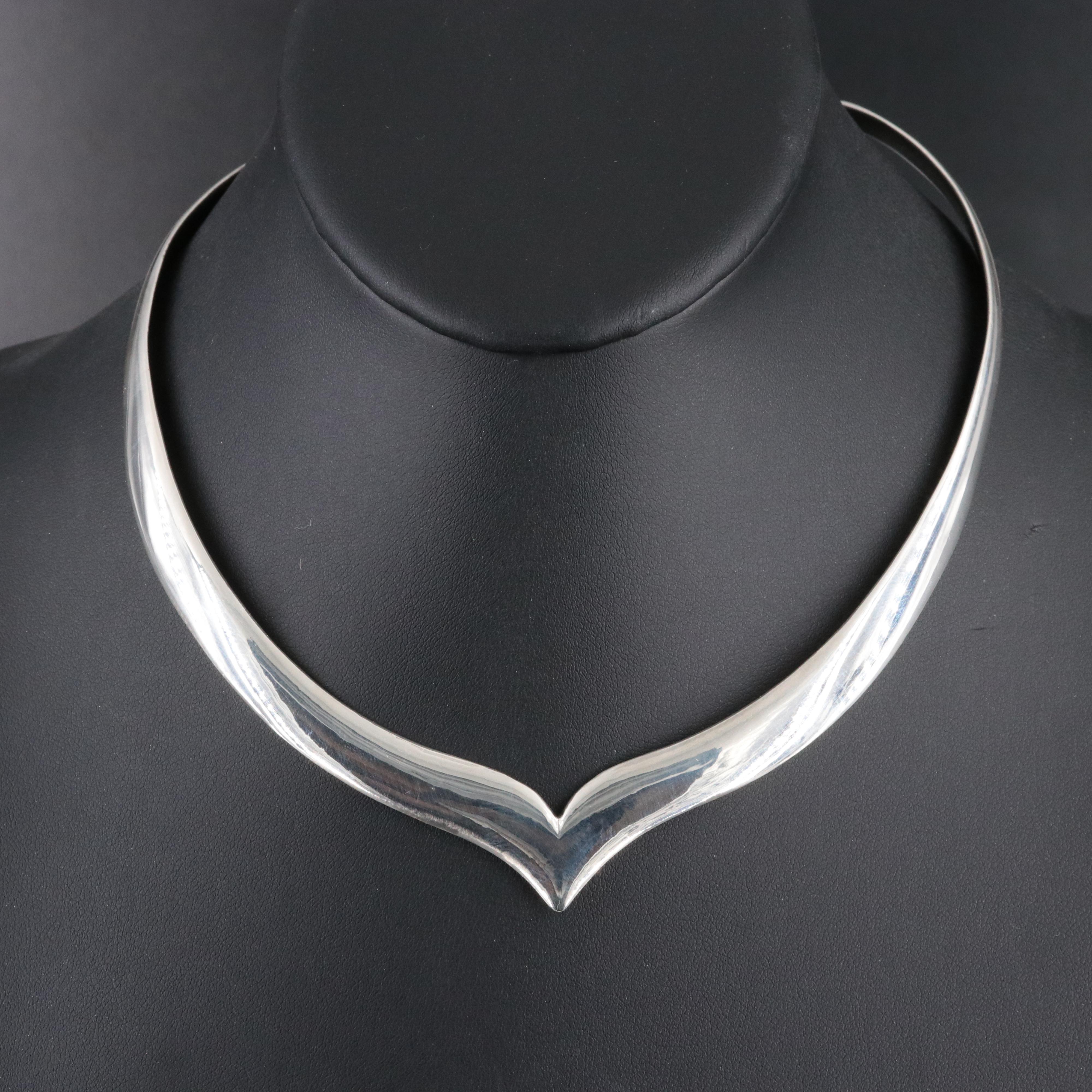 Mexican Sterling Chevron Collar