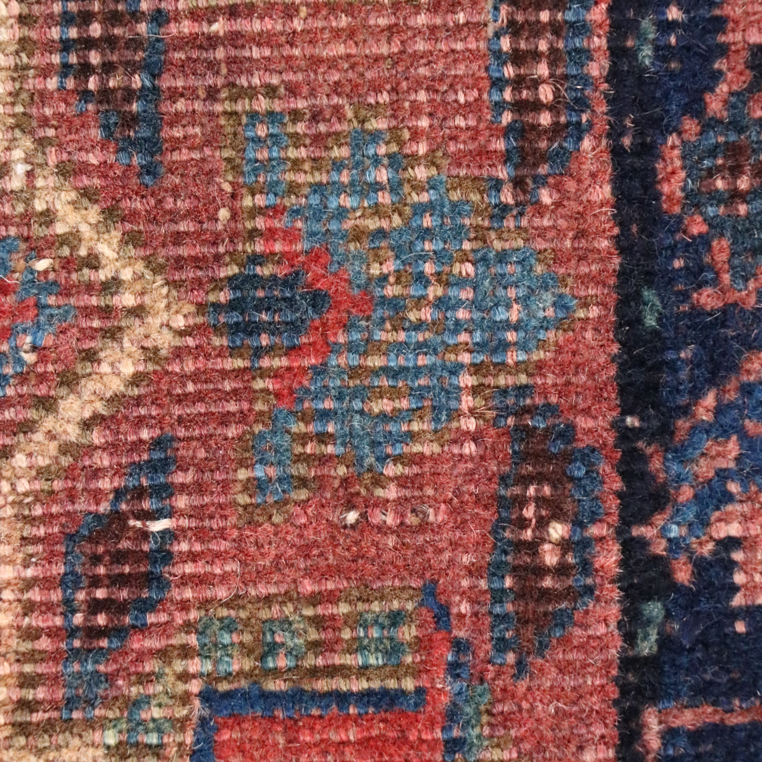 3'11 x 5'5 Hand-Knotted Persian Kurdish Area Rug