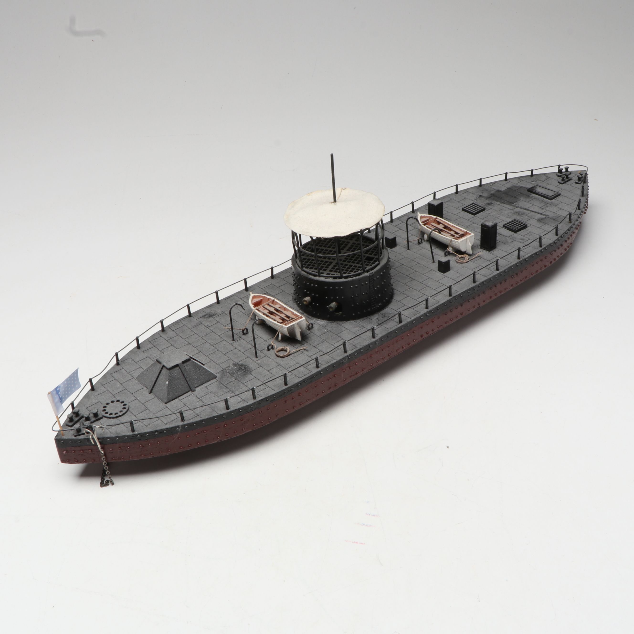 U.S. Coast Guard Remote Control Boat with Model Ship USS Monitor
