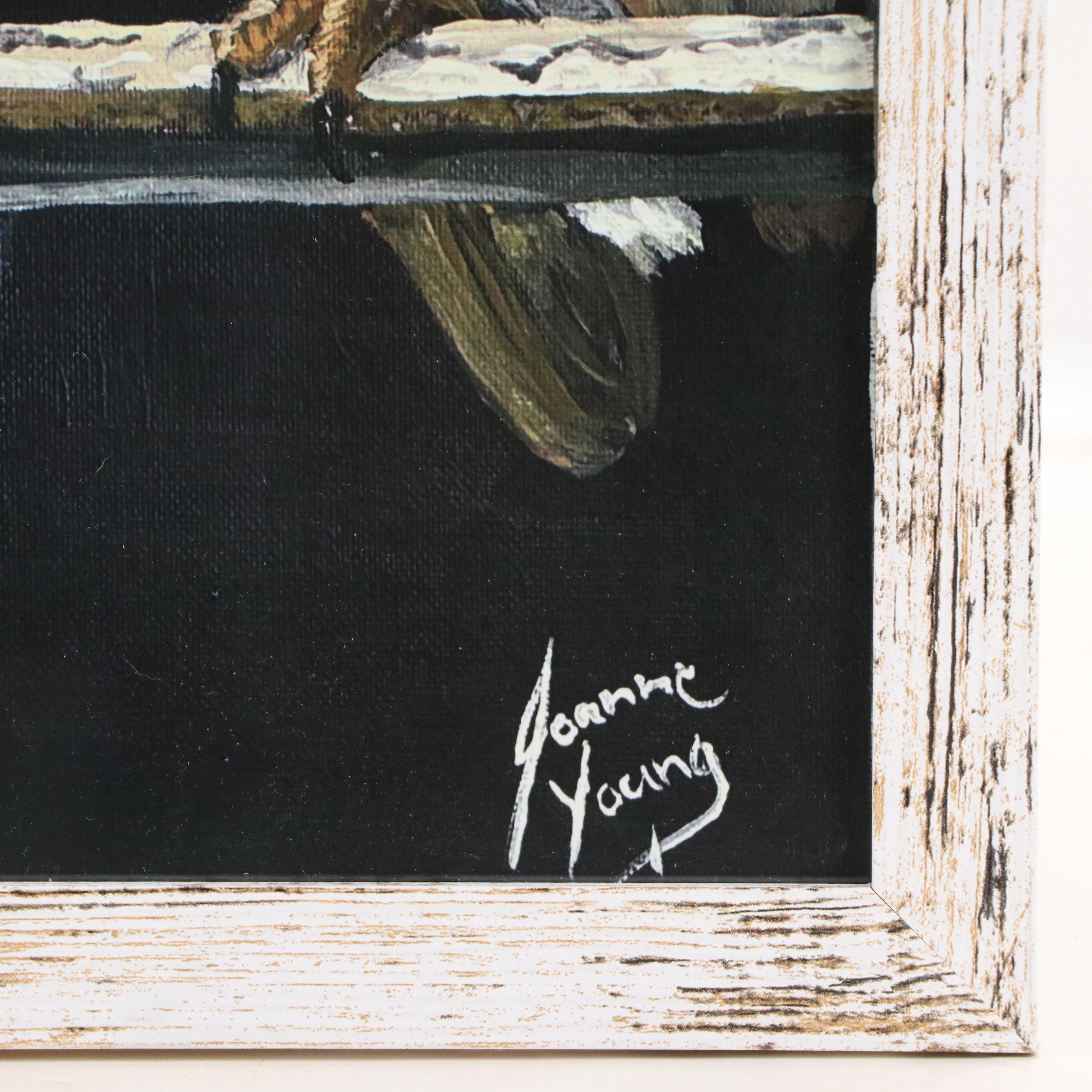 Joanne Young Offset Lithograph "Barn Owl," Late 20th Century